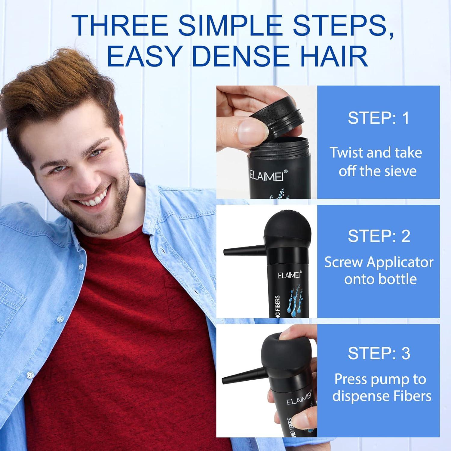 Fibra Capilar RoseFlower 27.5g Negro - Aumenta Volumen Instantáneo