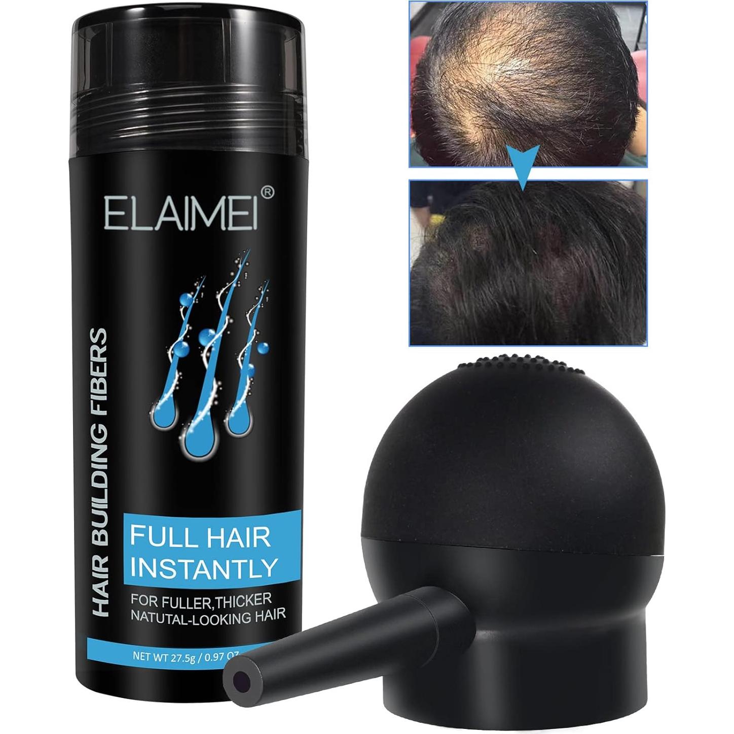 Fibra Capilar RoseFlower 27.5g Negro - Aumenta Volumen Instantáneo