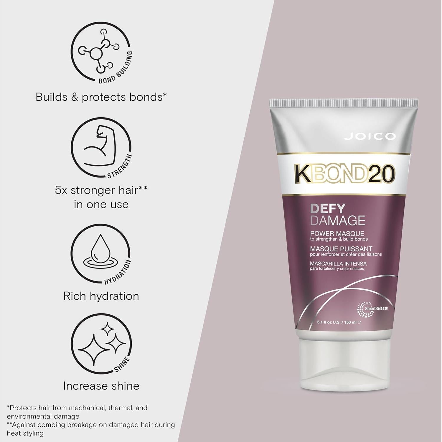 Mascarilla Joico Defy Damage KBOND20 151 ml - Cabello Fuerte y Hidratado