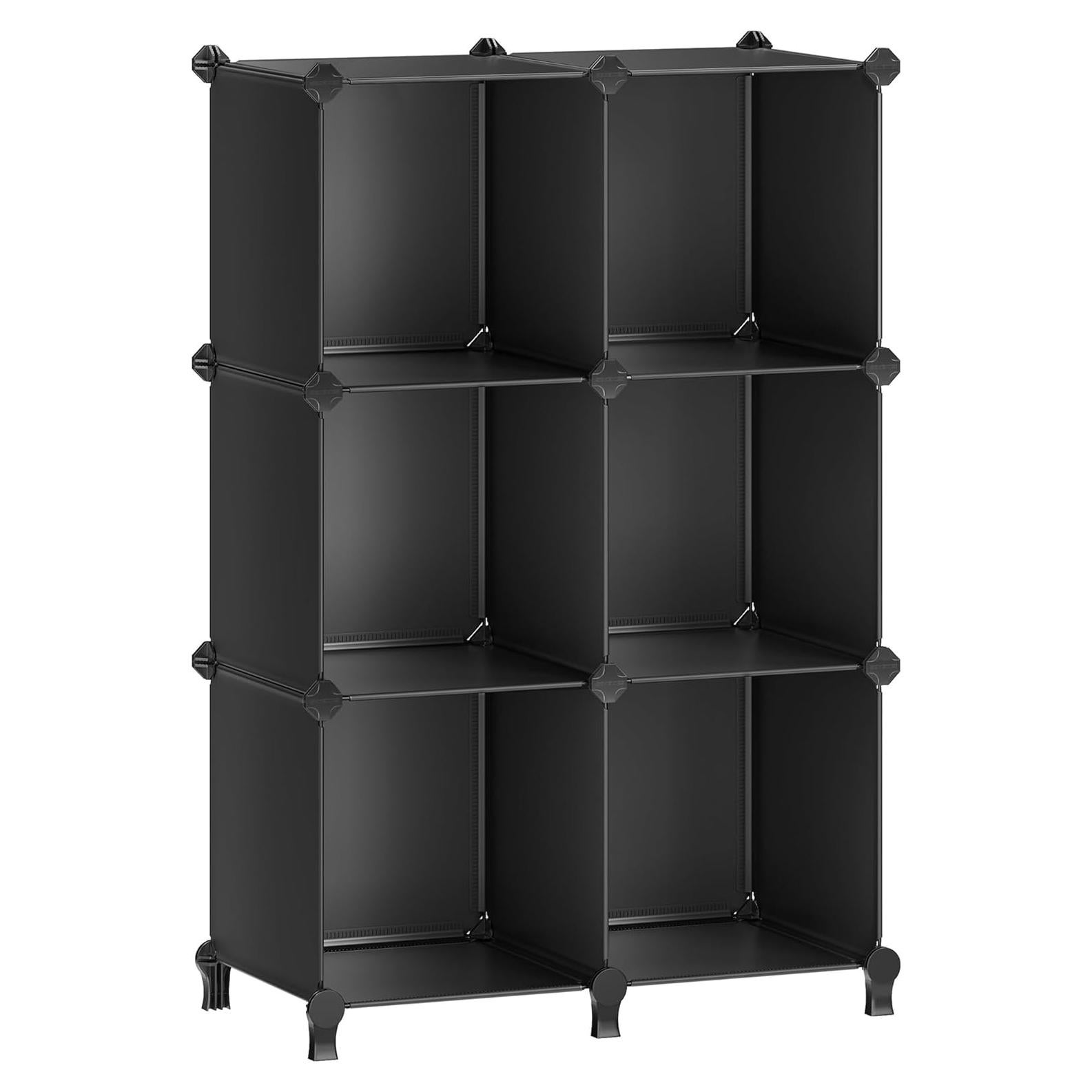 Organizador de Almacenamiento Modular SONGMICS 6 Cubos 30x30cm Negro
