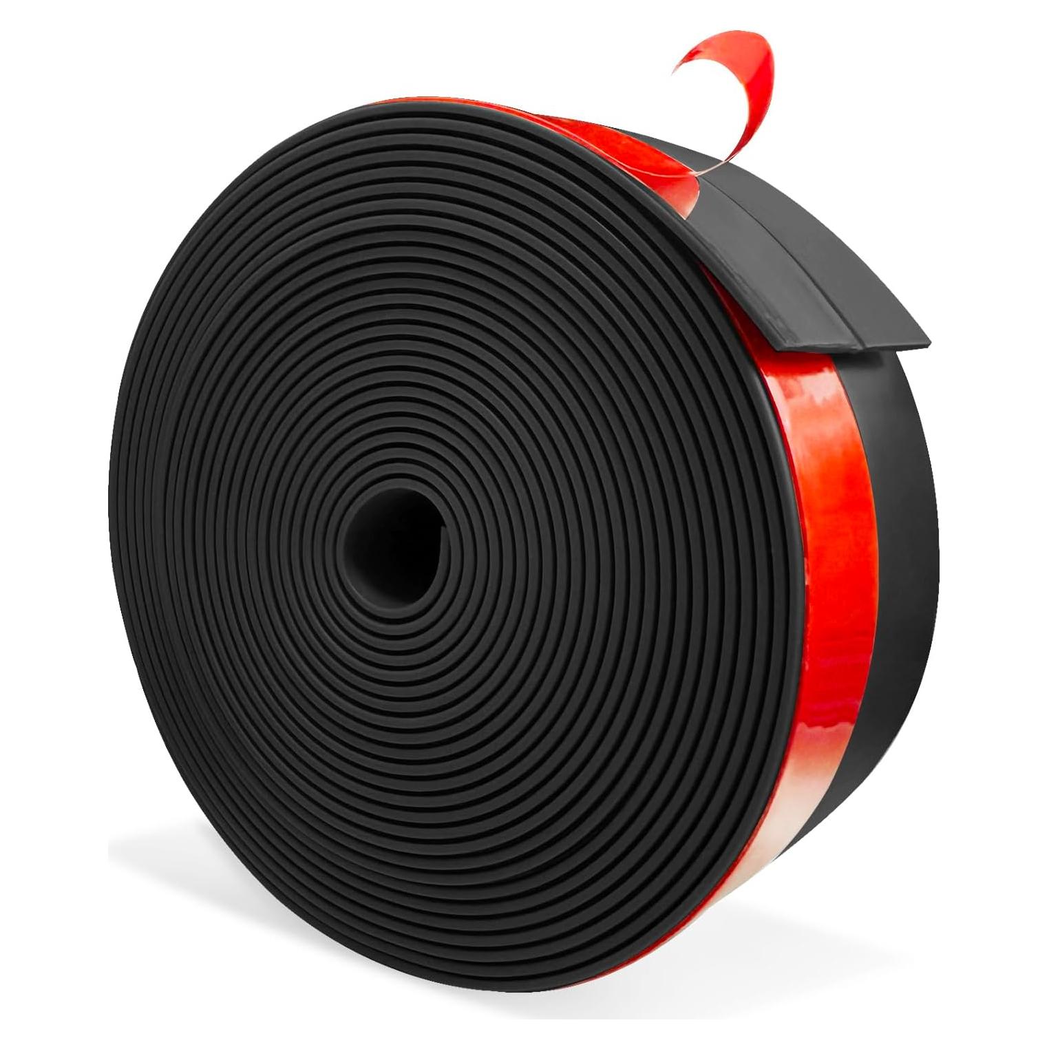 Burlete de Silicona 5 cm x 6.1 m Negro Todaylin