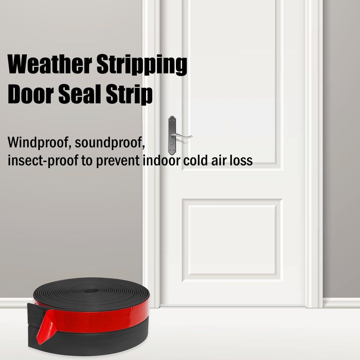 Burlete de Silicona 5 cm x 6.1 m Negro Todaylin