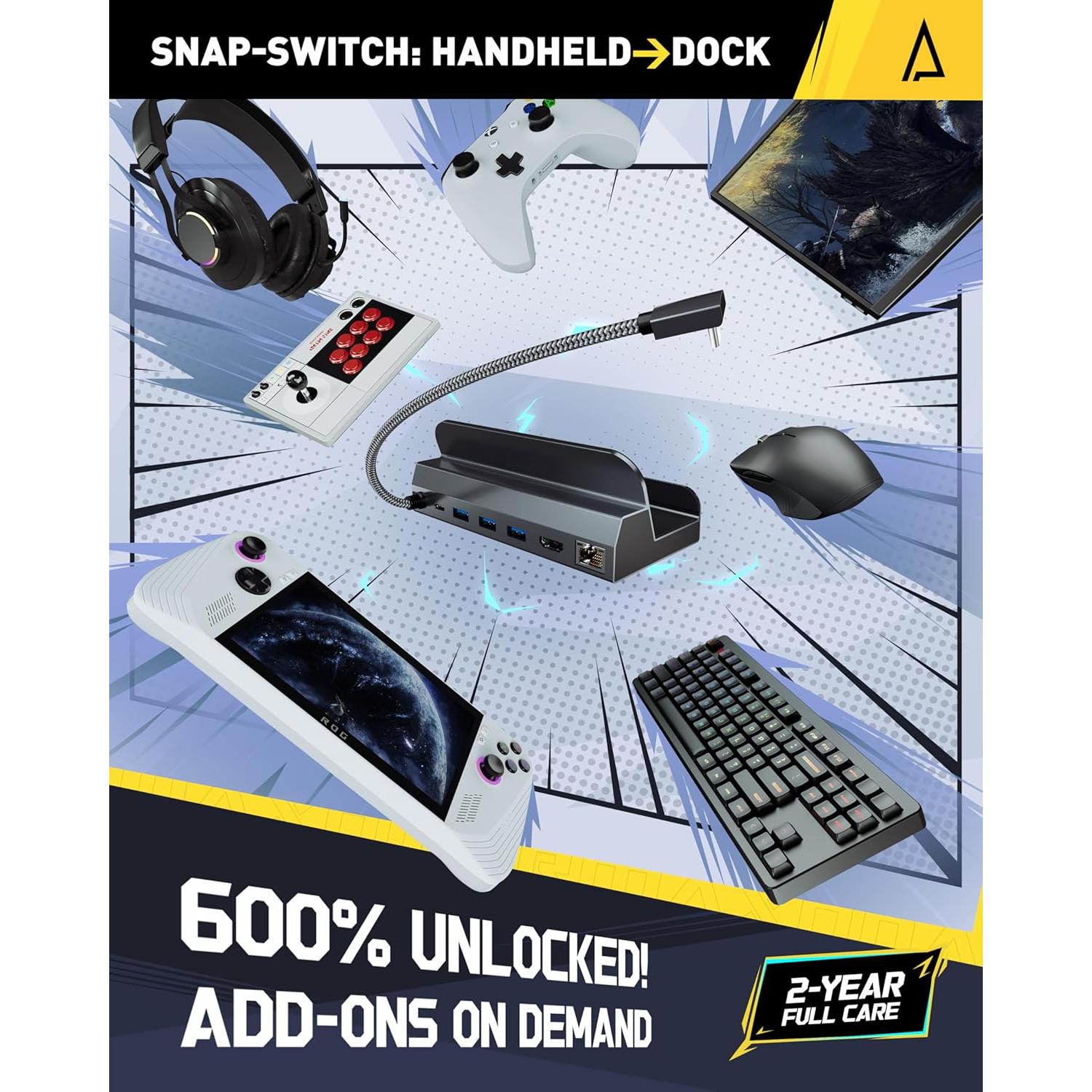 Estación de Acoplamiento Maxonar 6 en 1 con Cargador 65W