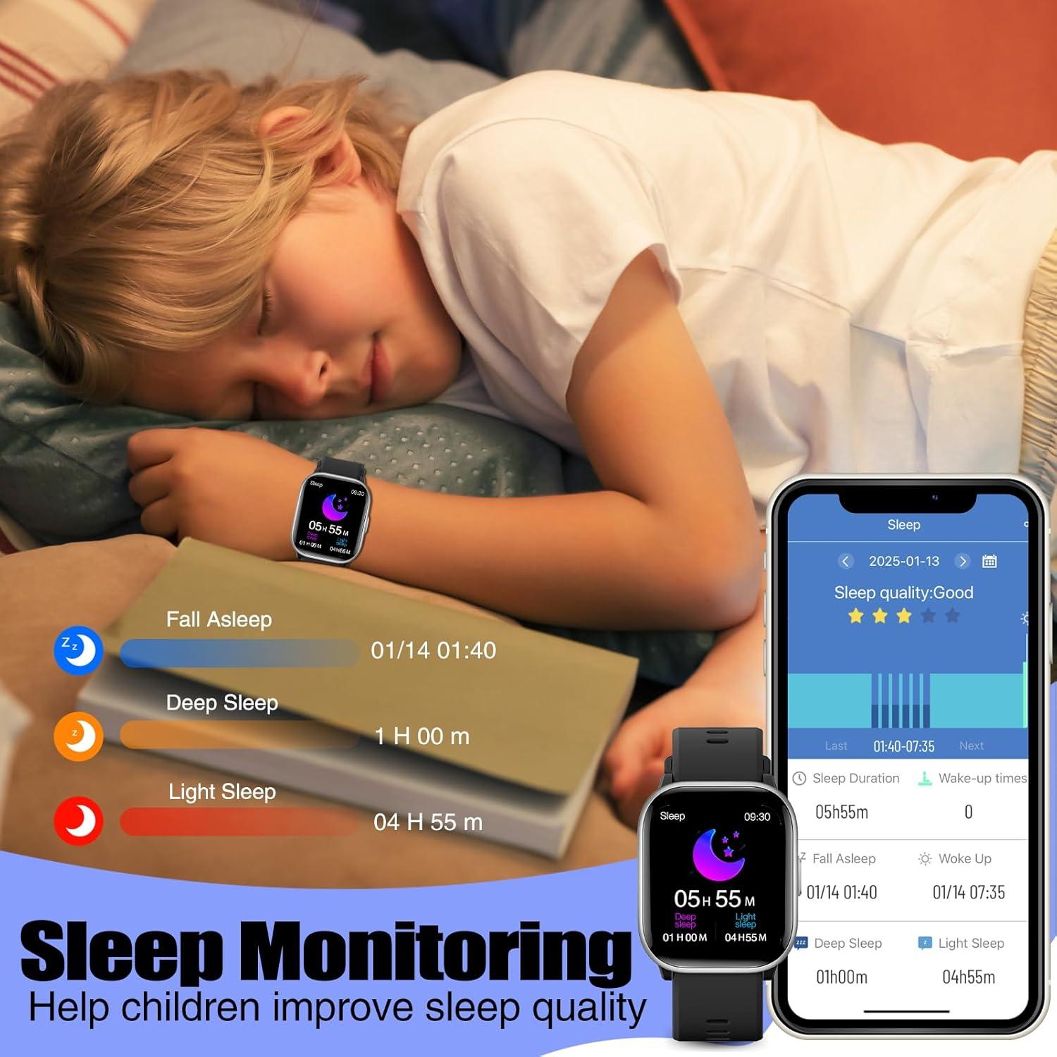 Reloj Inteligente para Niños Meoonley IP68 Impermeable 19 Modos