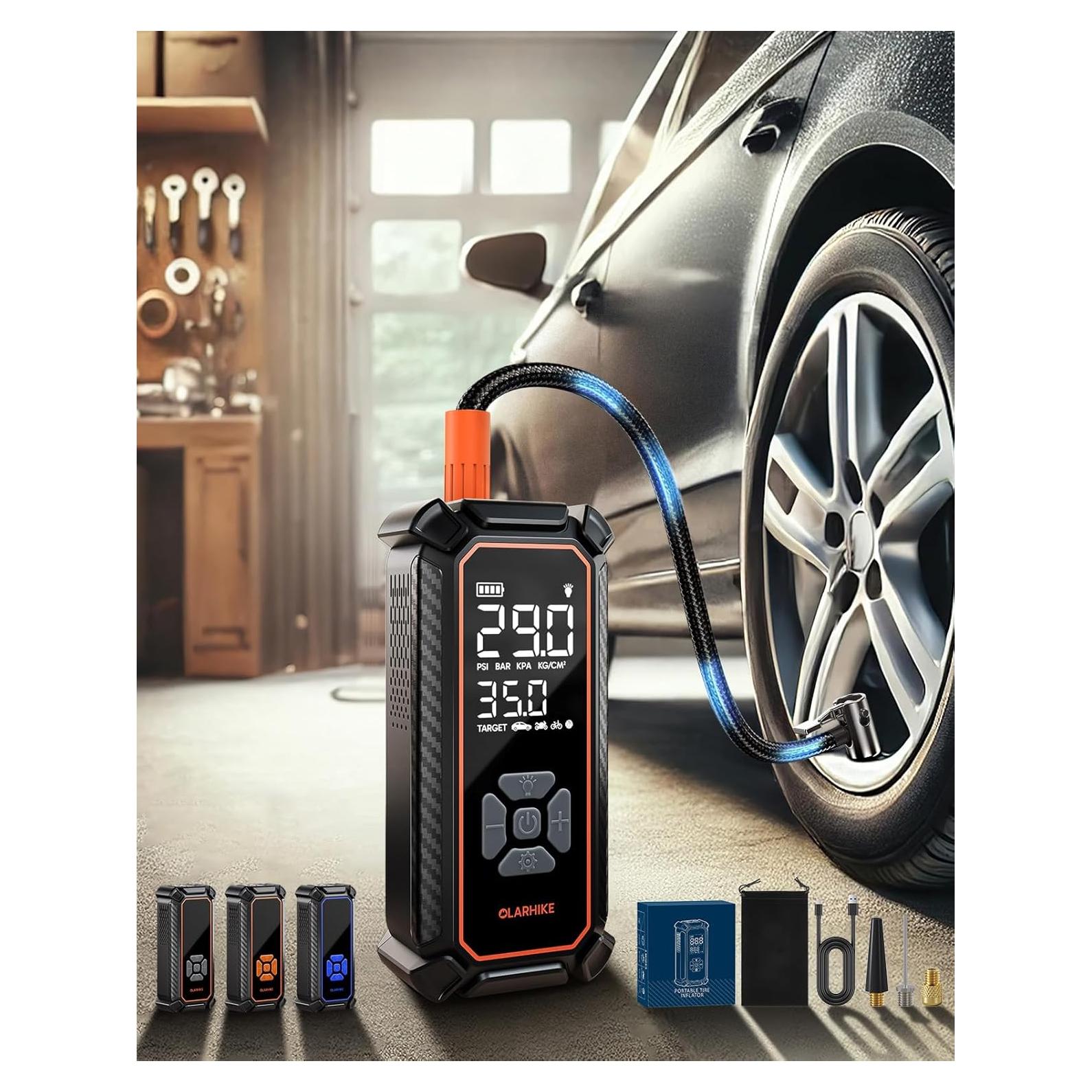 Inflador de Neumáticos Sin Cable OlarHike 6000mAh Portátil