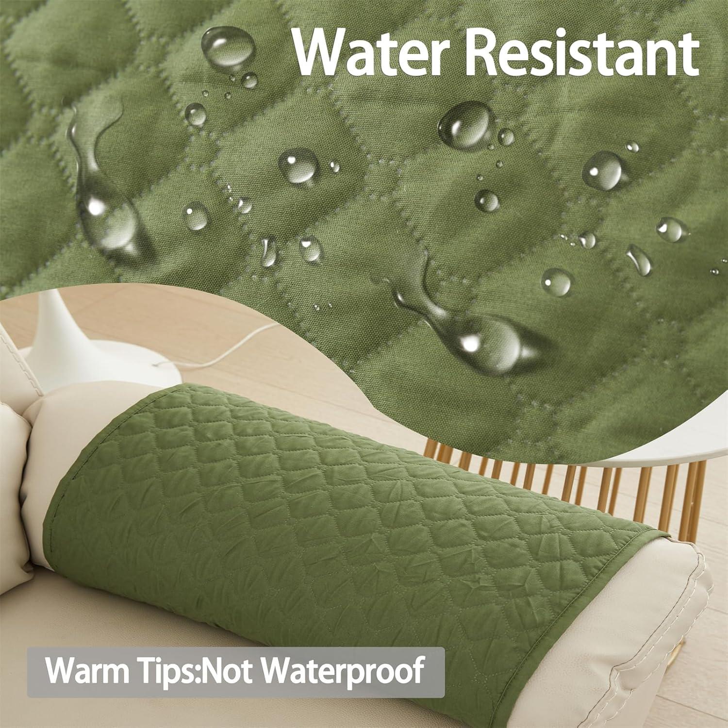 Funda de reposabrazos y reposacabezas NNSMUN 3 piezas Verde