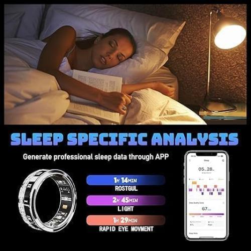 Anillo Inteligente GANSI para Fitness y Salud | IP68 | Tamaño 8