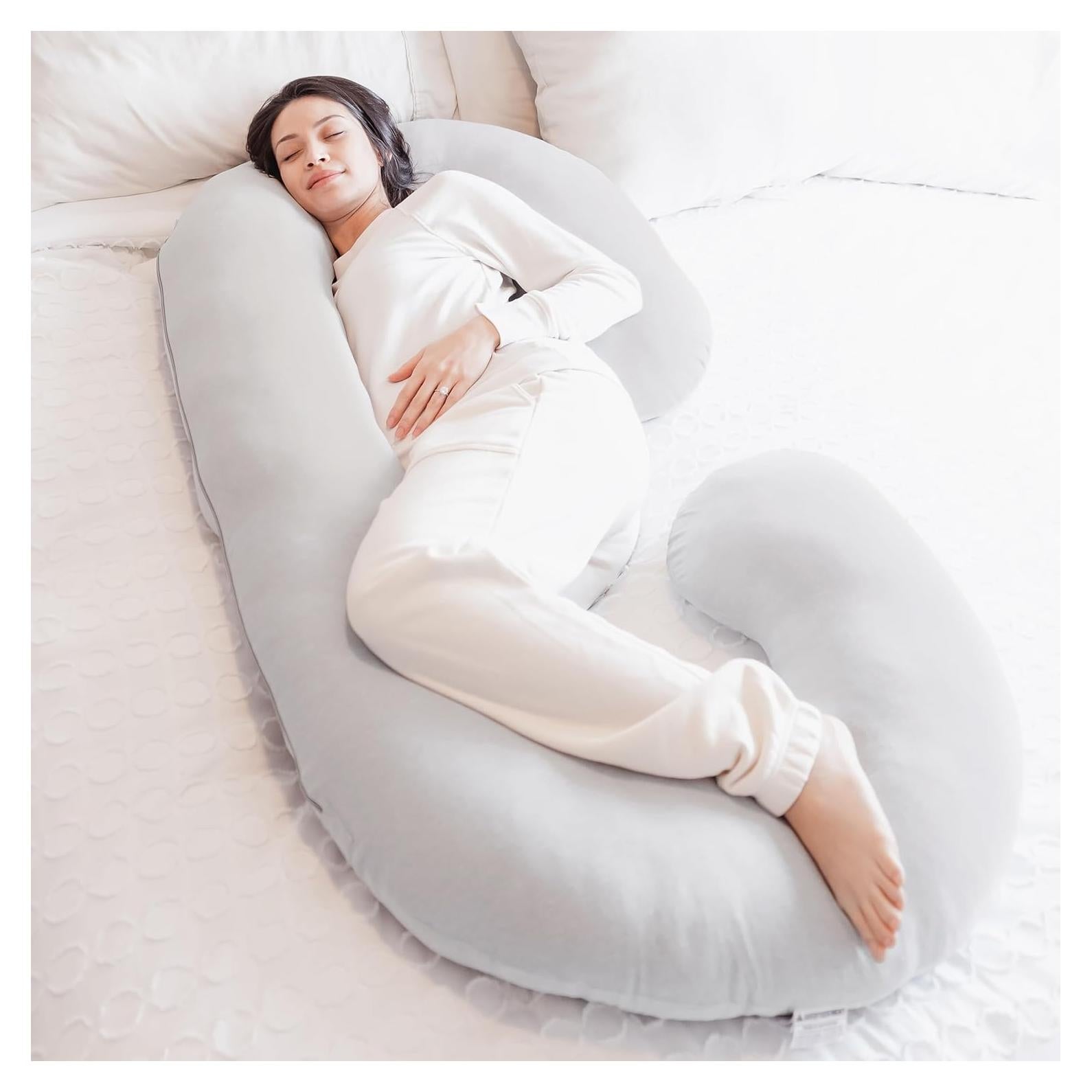 Almohada de Maternidad Regalo en Forma de C - Gris