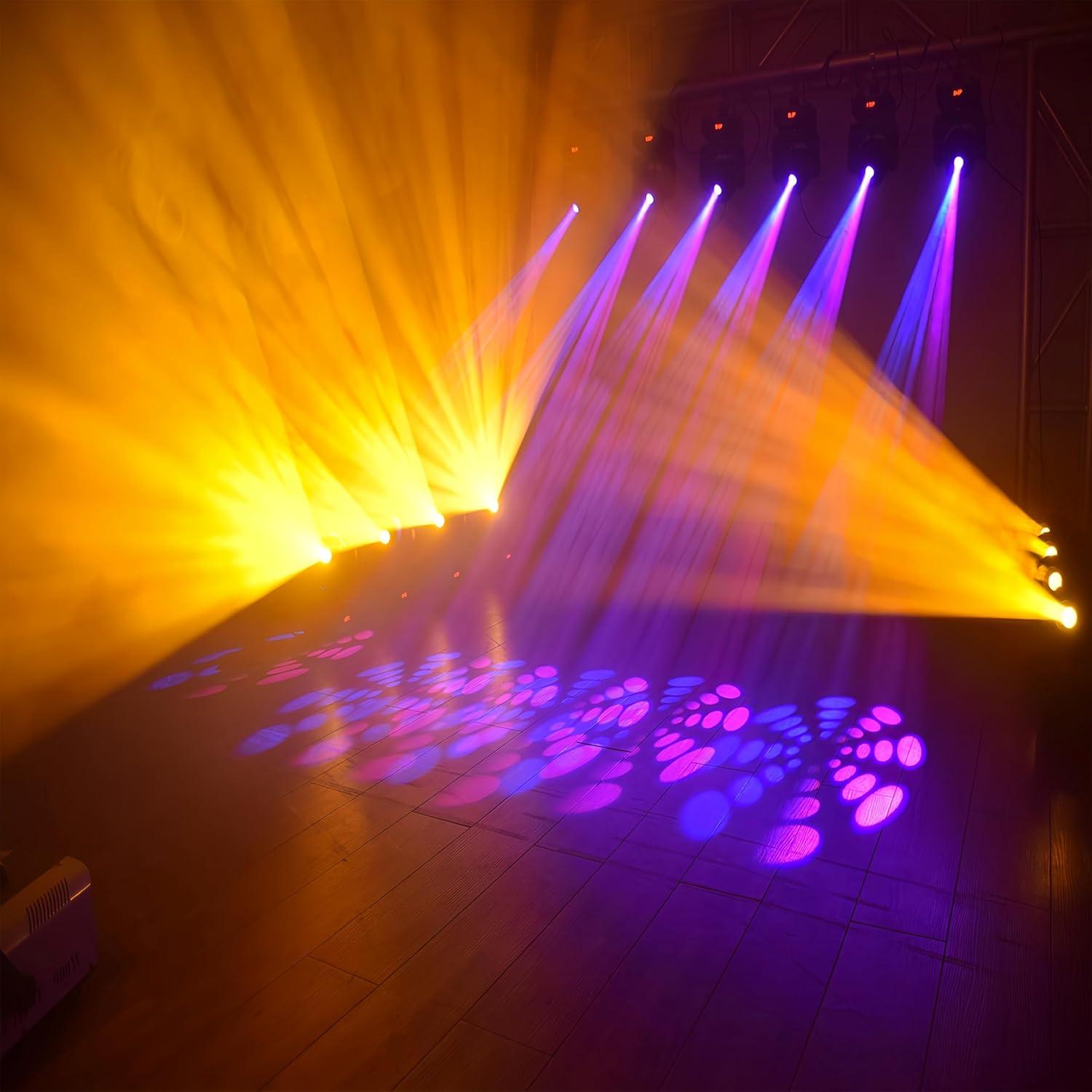 Luz de escenario LED 60W DMX 512 8 Gobos 8 Colores DJCLUB