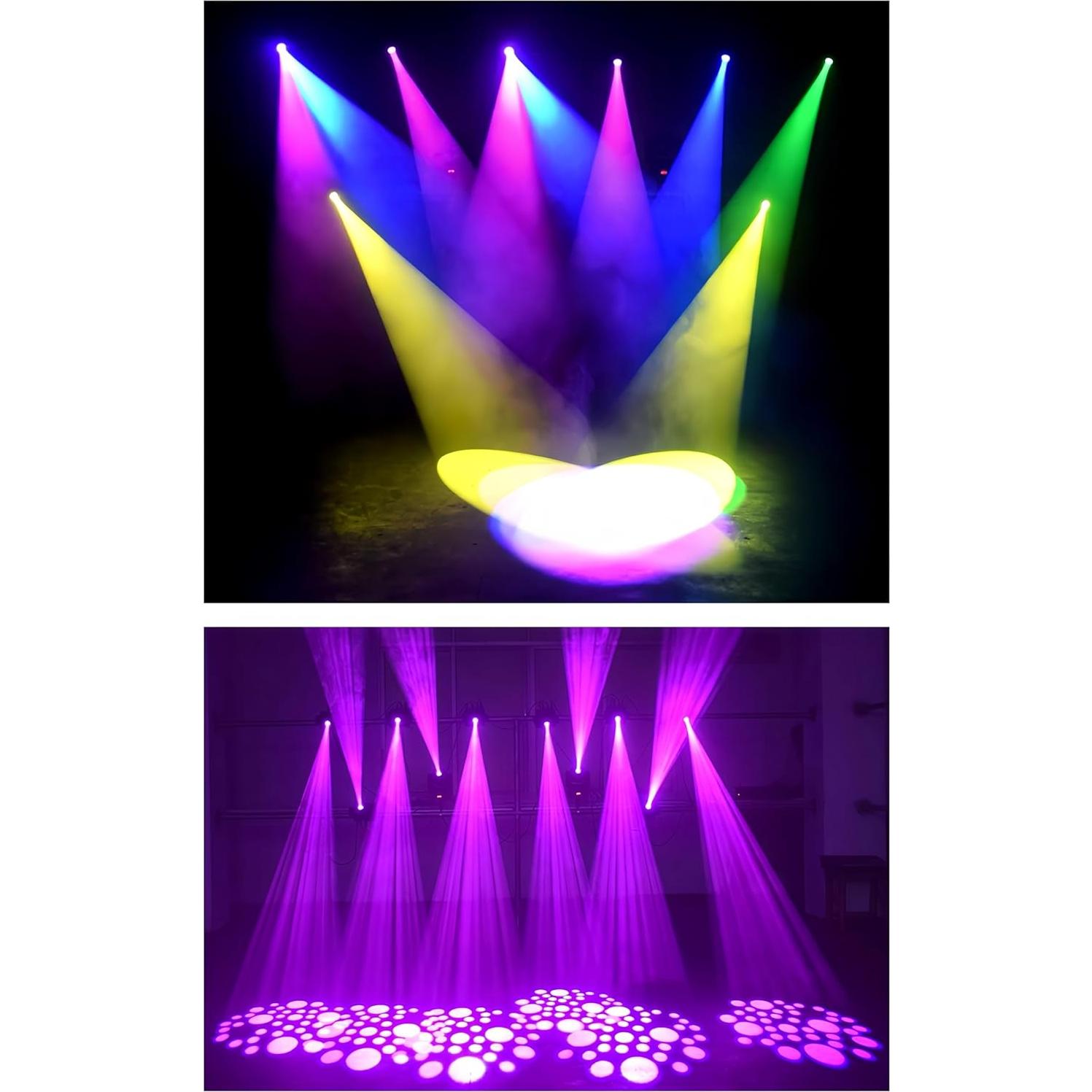 Luz de escenario LED 60W DMX 512 8 Gobos 8 Colores DJCLUB
