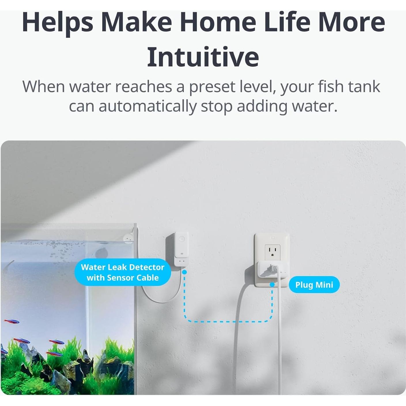 Detector de Fugas de Agua SwitchBot con Alarma 100dB