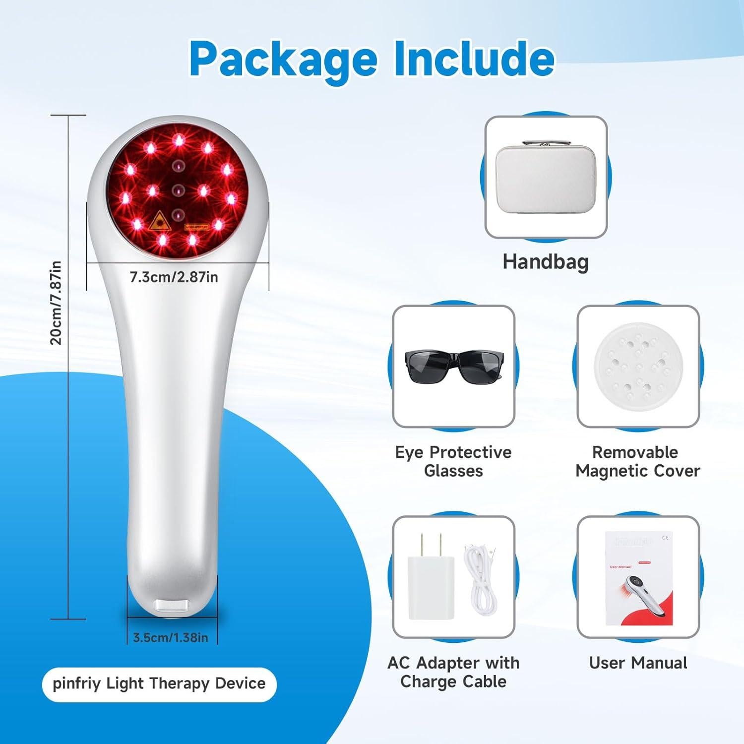 Terapia de Luz Roja Fithope 670 nm y 828 nm para Alivio del Dolor