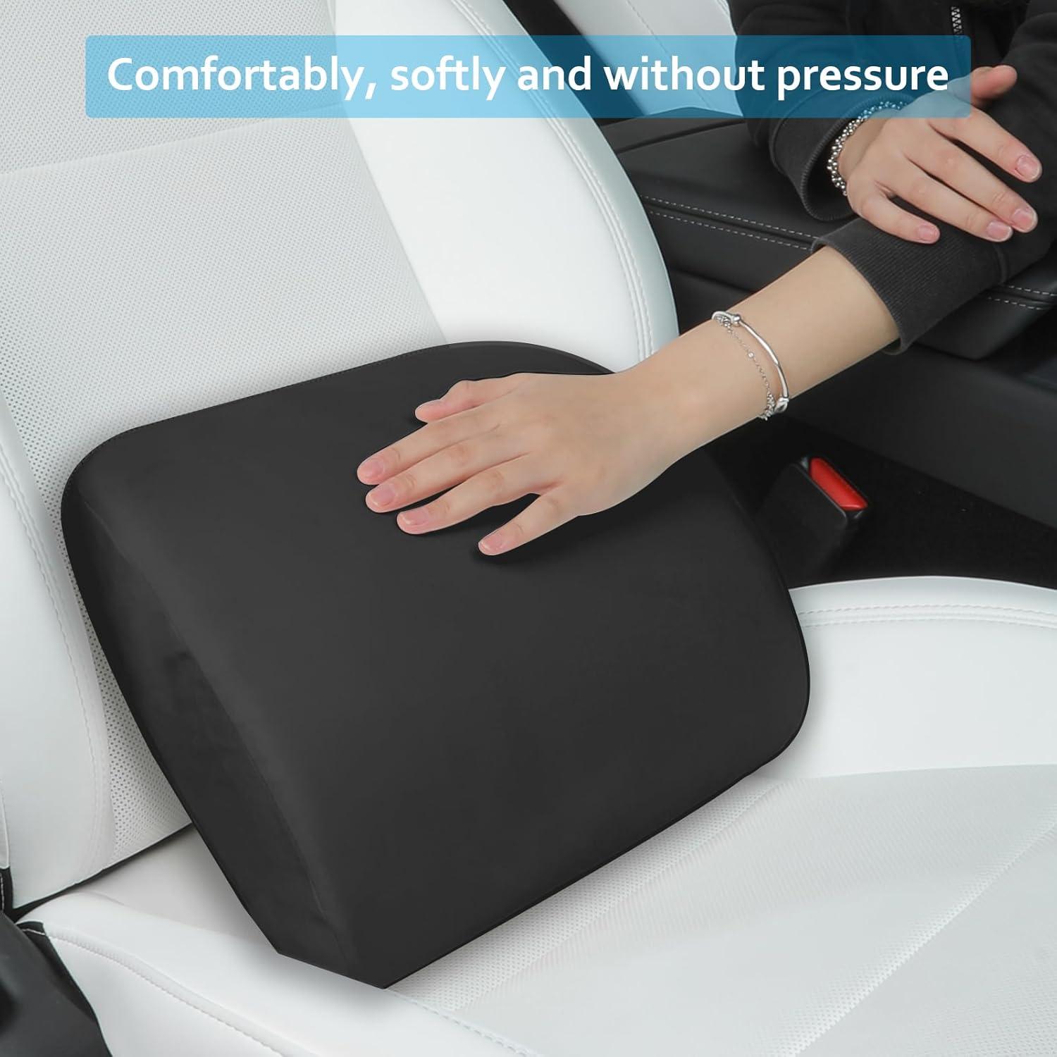 Almohada Lumbar Ergonómica TOPABYTE - Espuma Viscoelástica Negra