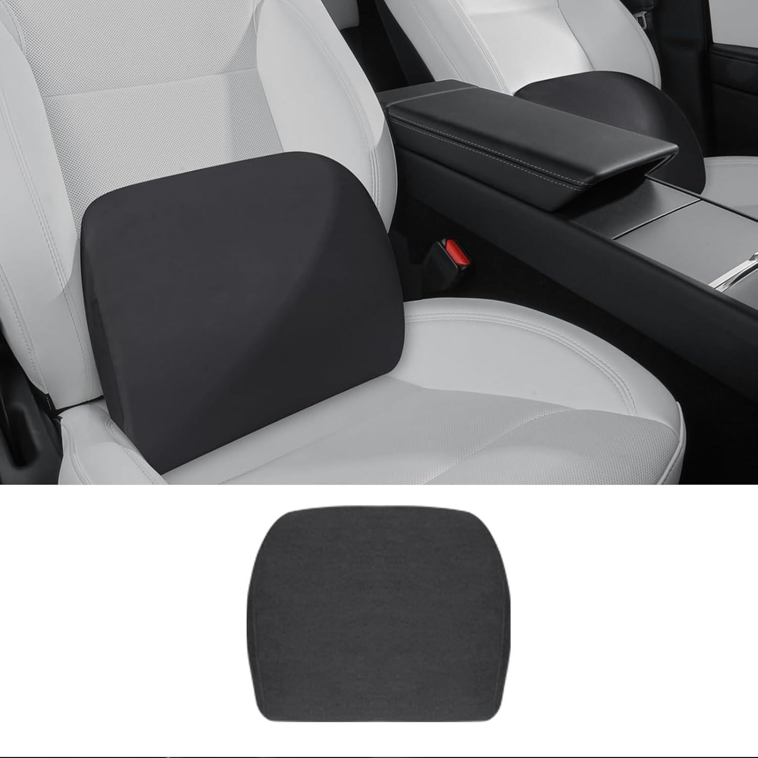 Almohada Lumbar Ergonómica TOPABYTE - Espuma Viscoelástica Negra