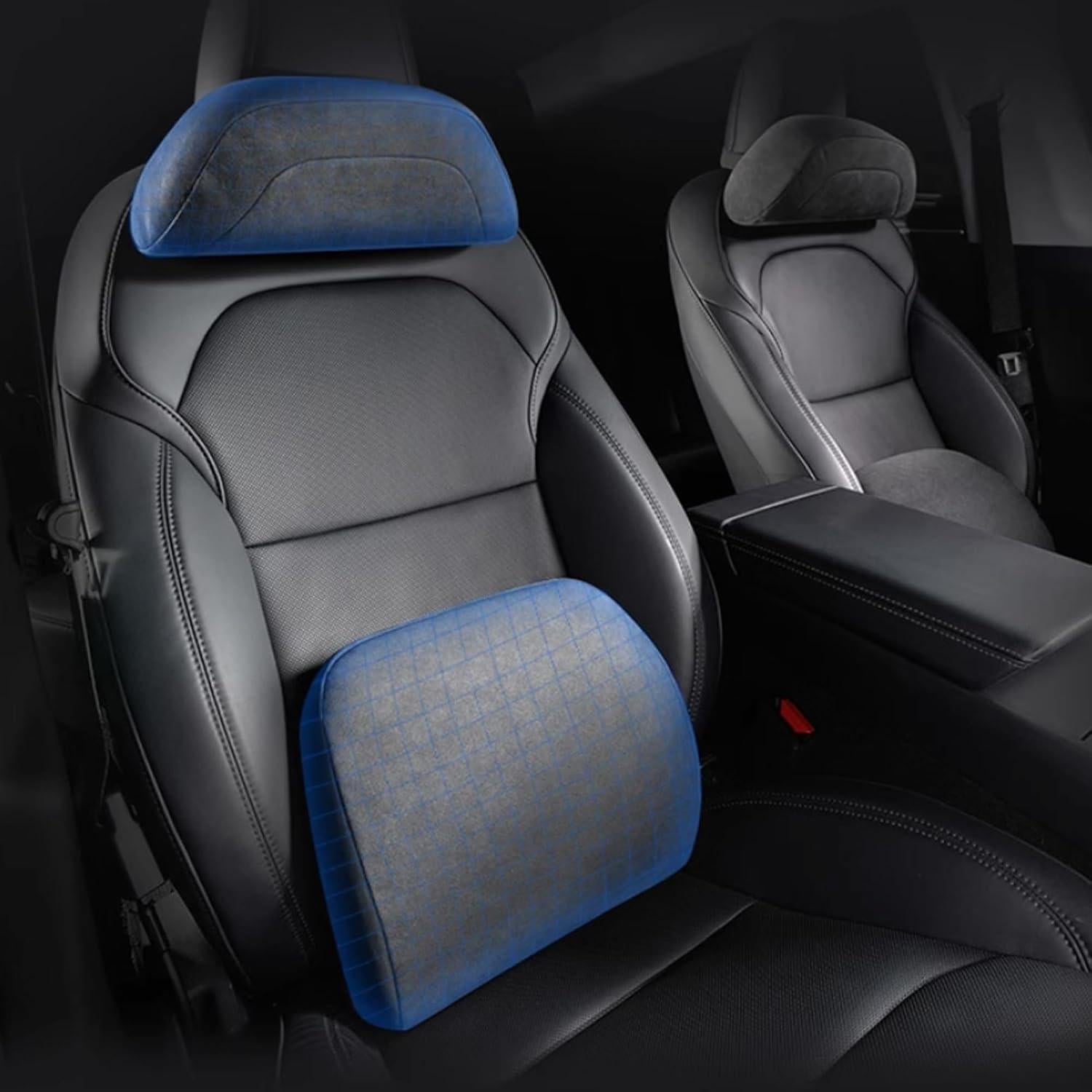 Almohada Lumbar Ergonómica TOPABYTE - Espuma Viscoelástica Negra