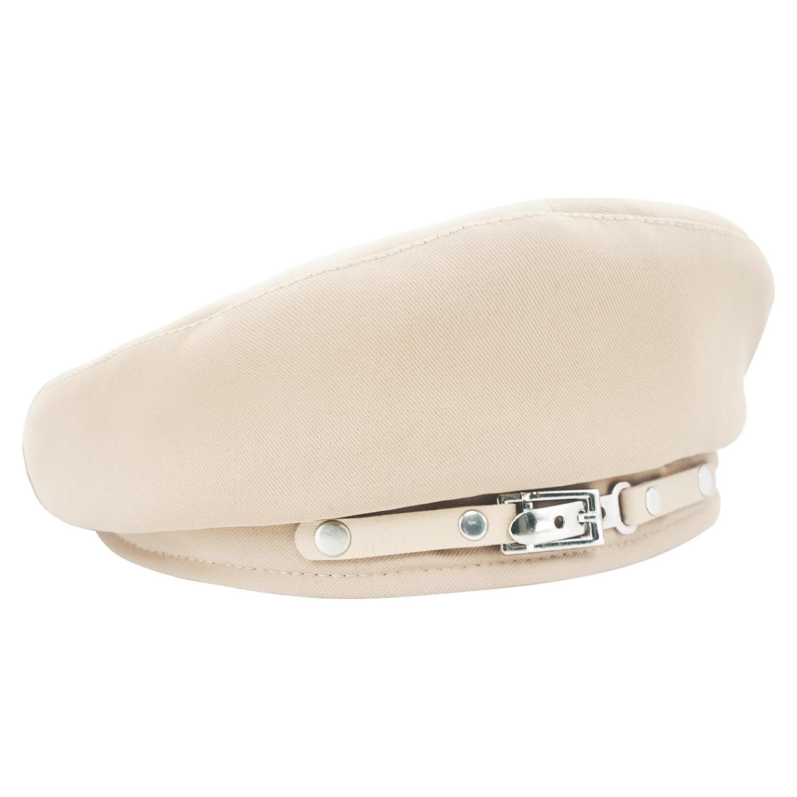 Sombrero Beret Francés FEOYA para Mujeres - Algodón Beige Talla Única