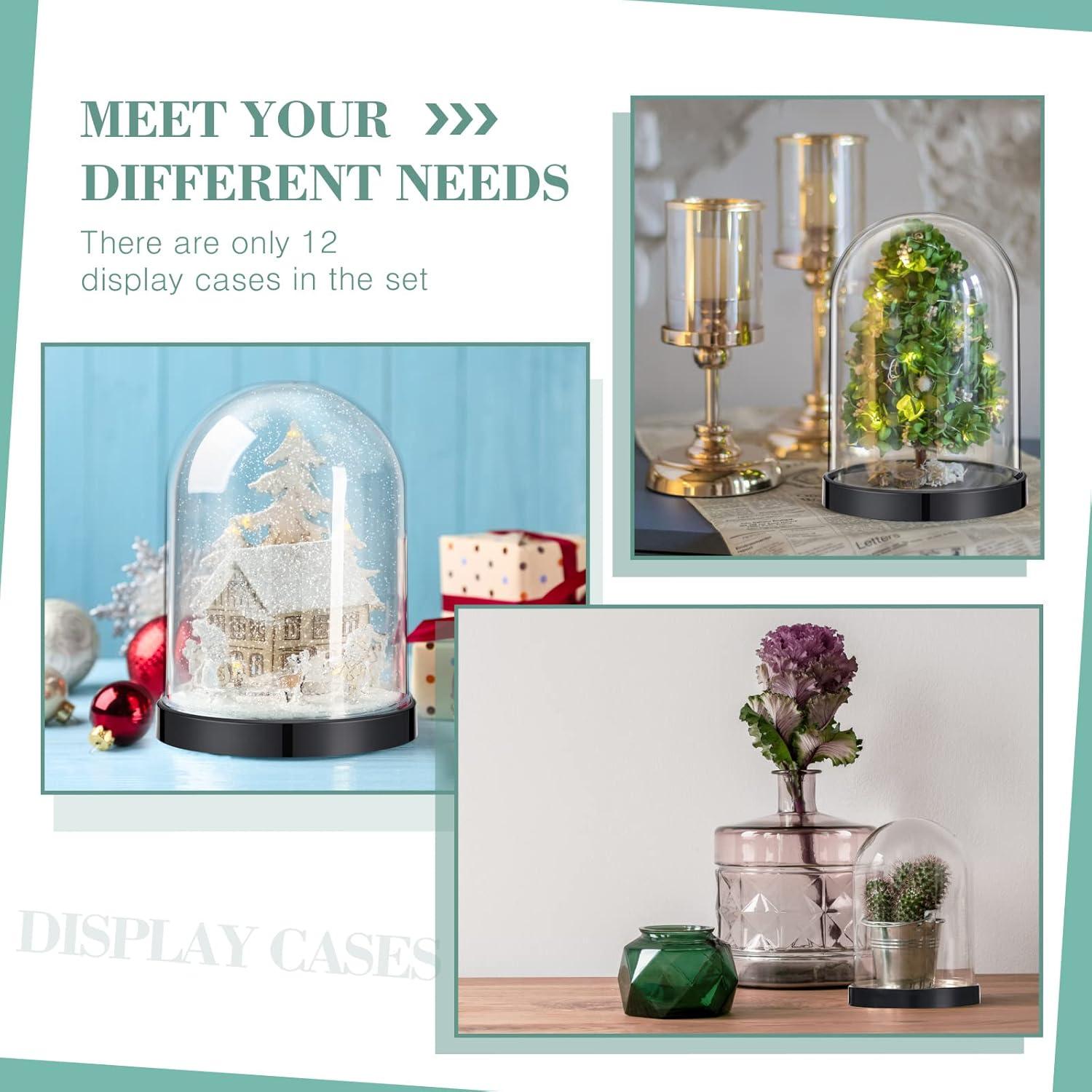 Caja de Exhibición de Plástico Zhengmy 2 Piezas Rosa 12.5x8.5cm