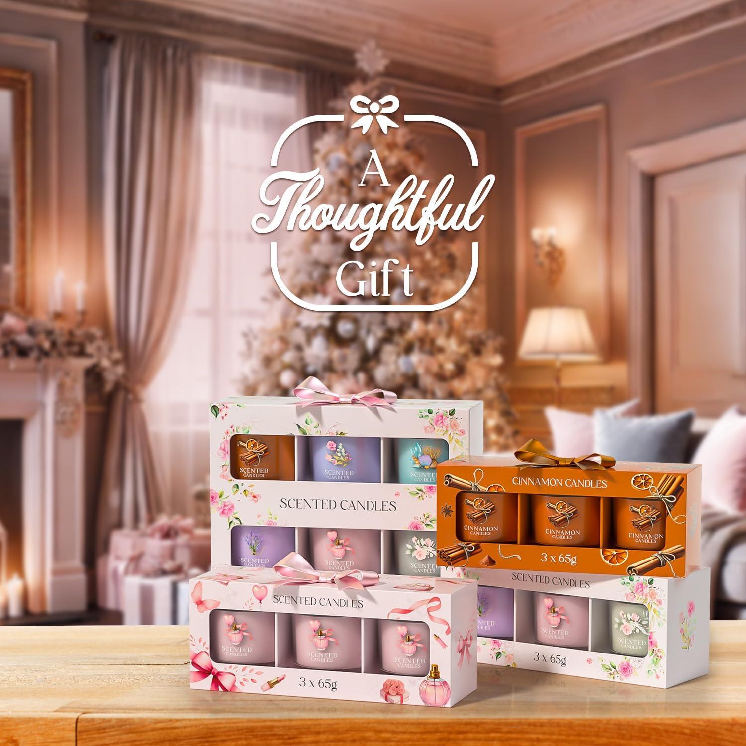 Set de Velas Aromáticas CHILLFLAME Rosa - 3 Velas Votivas 425 g