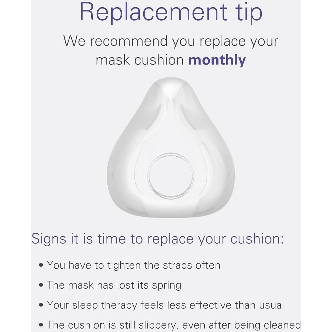 Cojín de Reemplazo Mediano ResMed AirFit F20 CPAP Ultra Suave