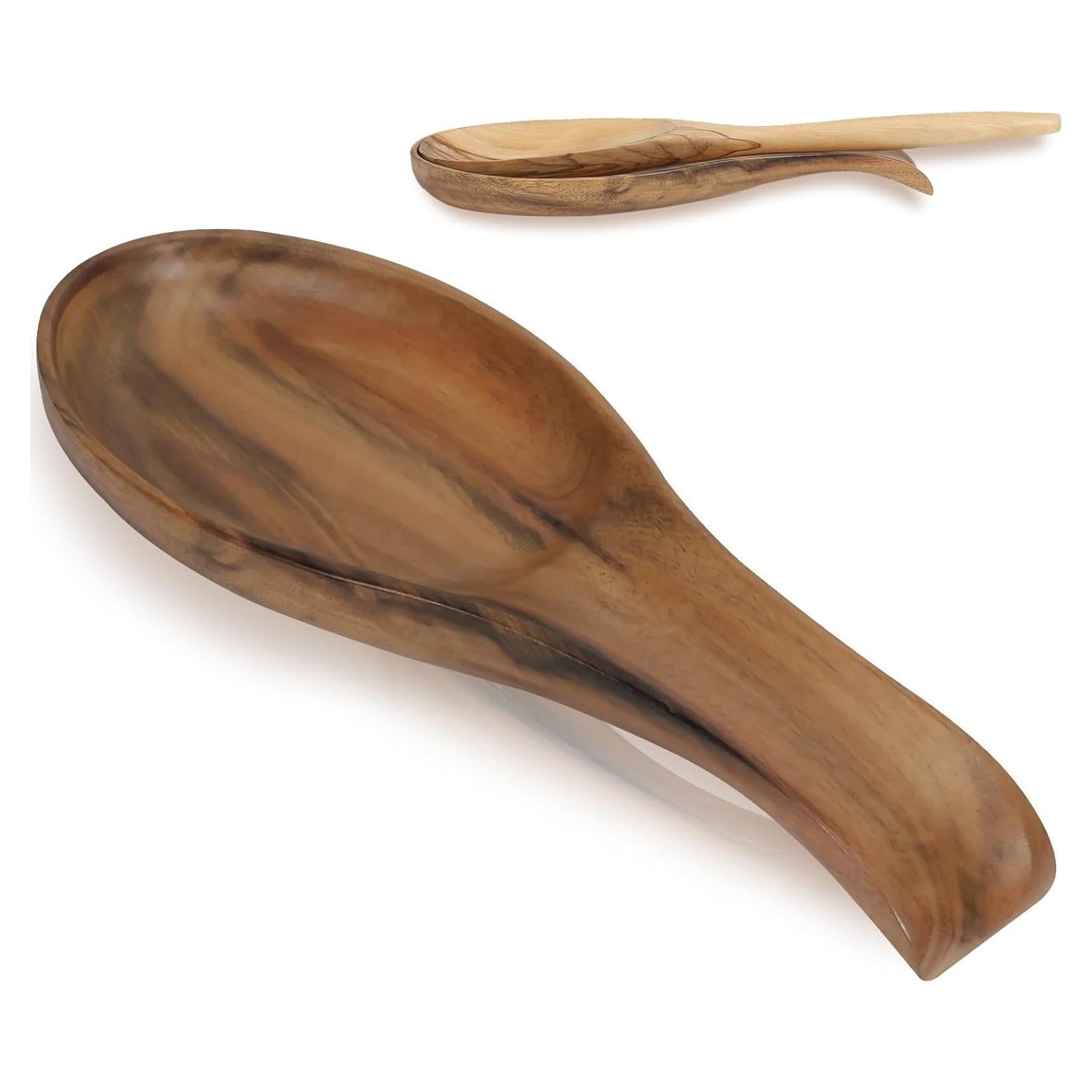 Soporte para Cuchara de Madera de Acacia Kityemo 25.5x10 cm