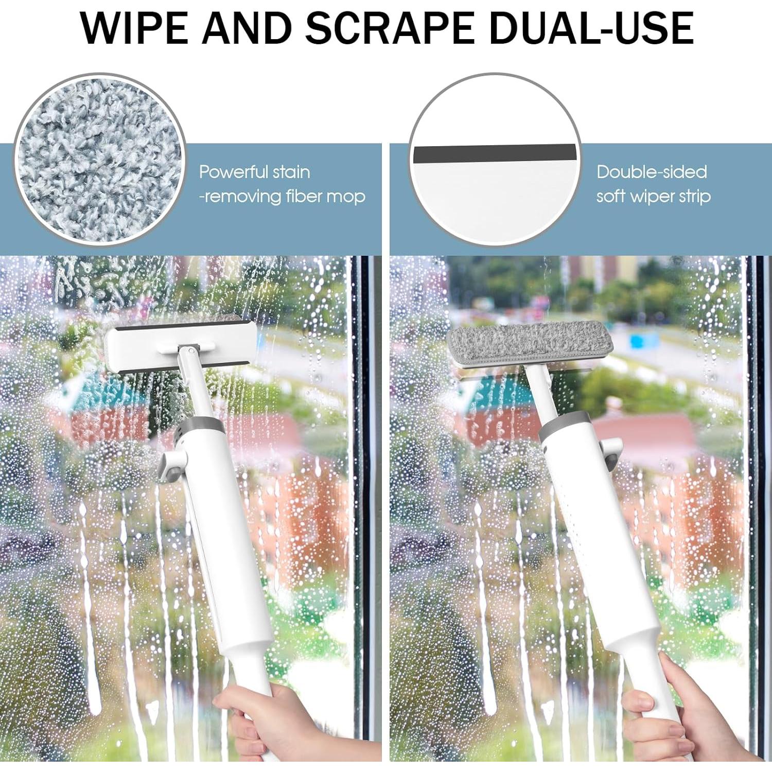 Mopa Mini Portátil GHKEJI con 4 Almohadillas de Microfibra