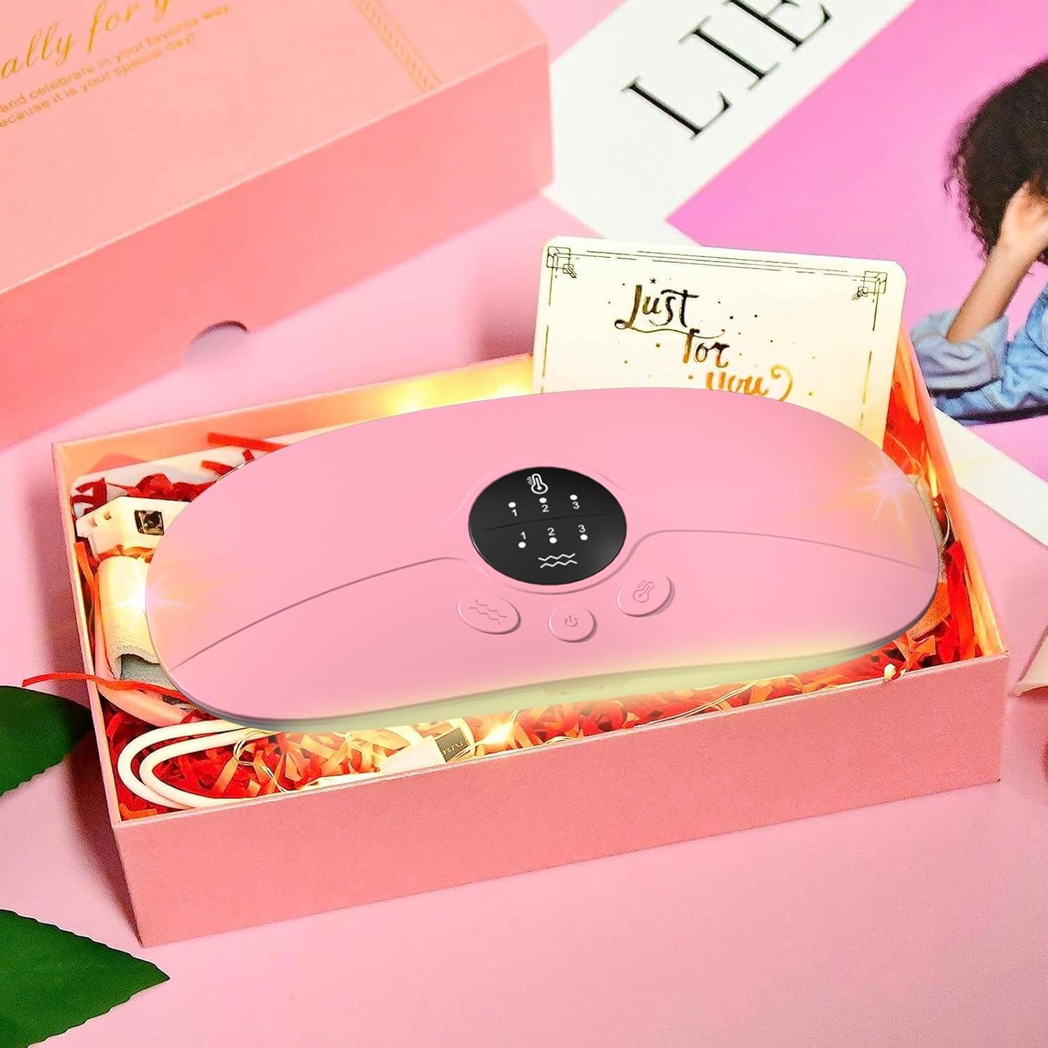 Almohadilla Térmica Inalámbrica HOTBAG Rosa para Calambres Menstruales