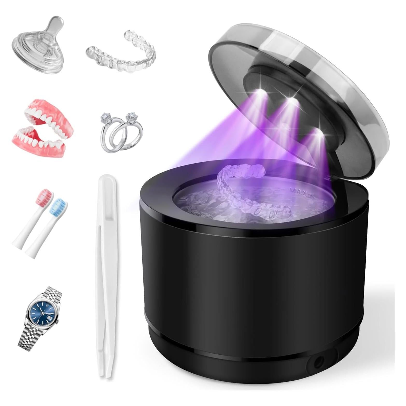 Limpiador Ultrasonido Simfree 200ML 45kHz 4 Modos Negro