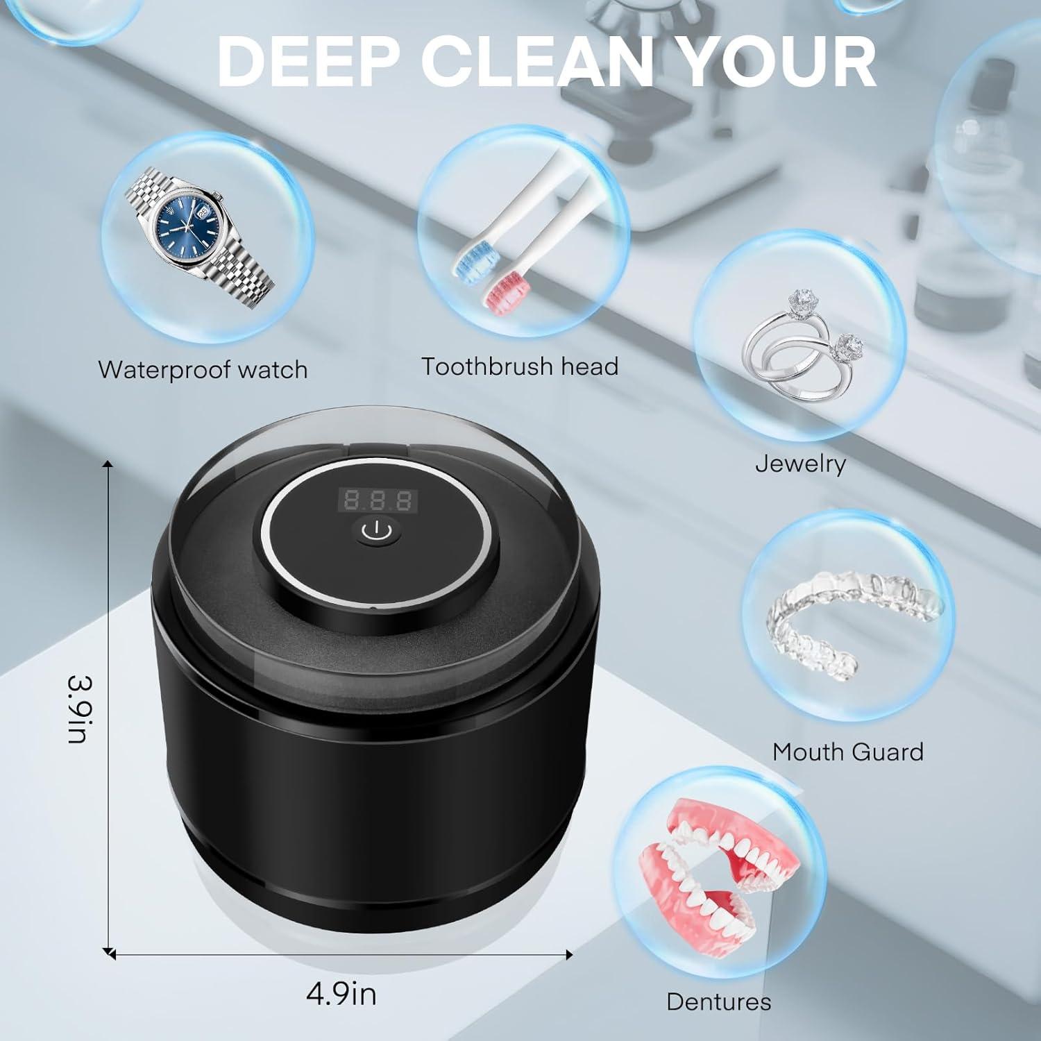 Limpiador Ultrasonido Simfree 200ML 45kHz 4 Modos Negro