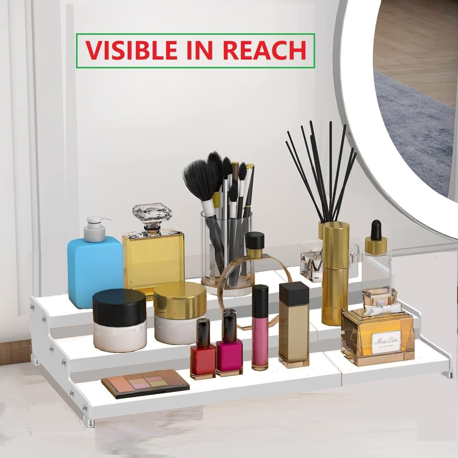 Organizador de Especias Expandible Jojocross 3 Niveles Blanco