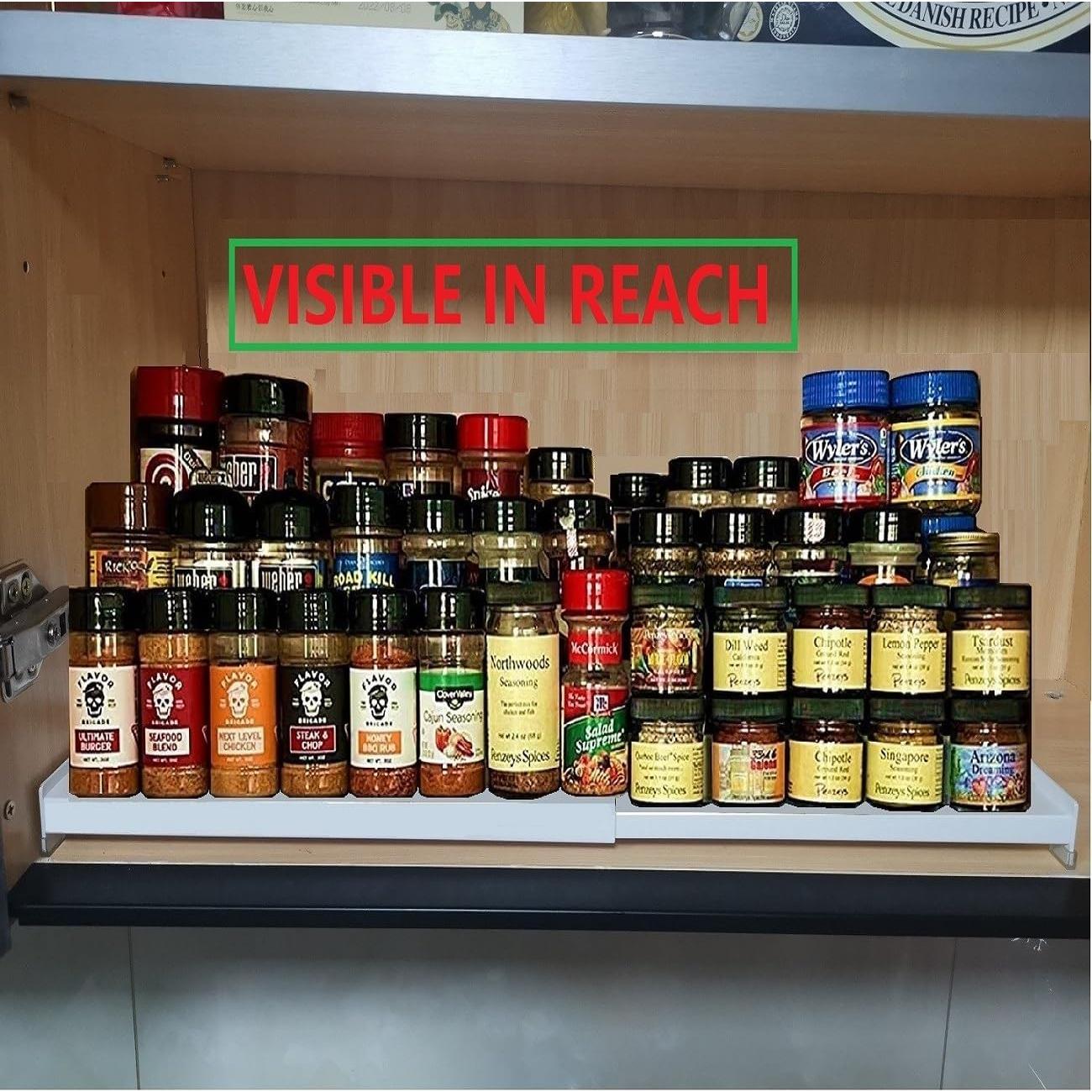 Organizador de Especias Expandible Jojocross 3 Niveles Blanco