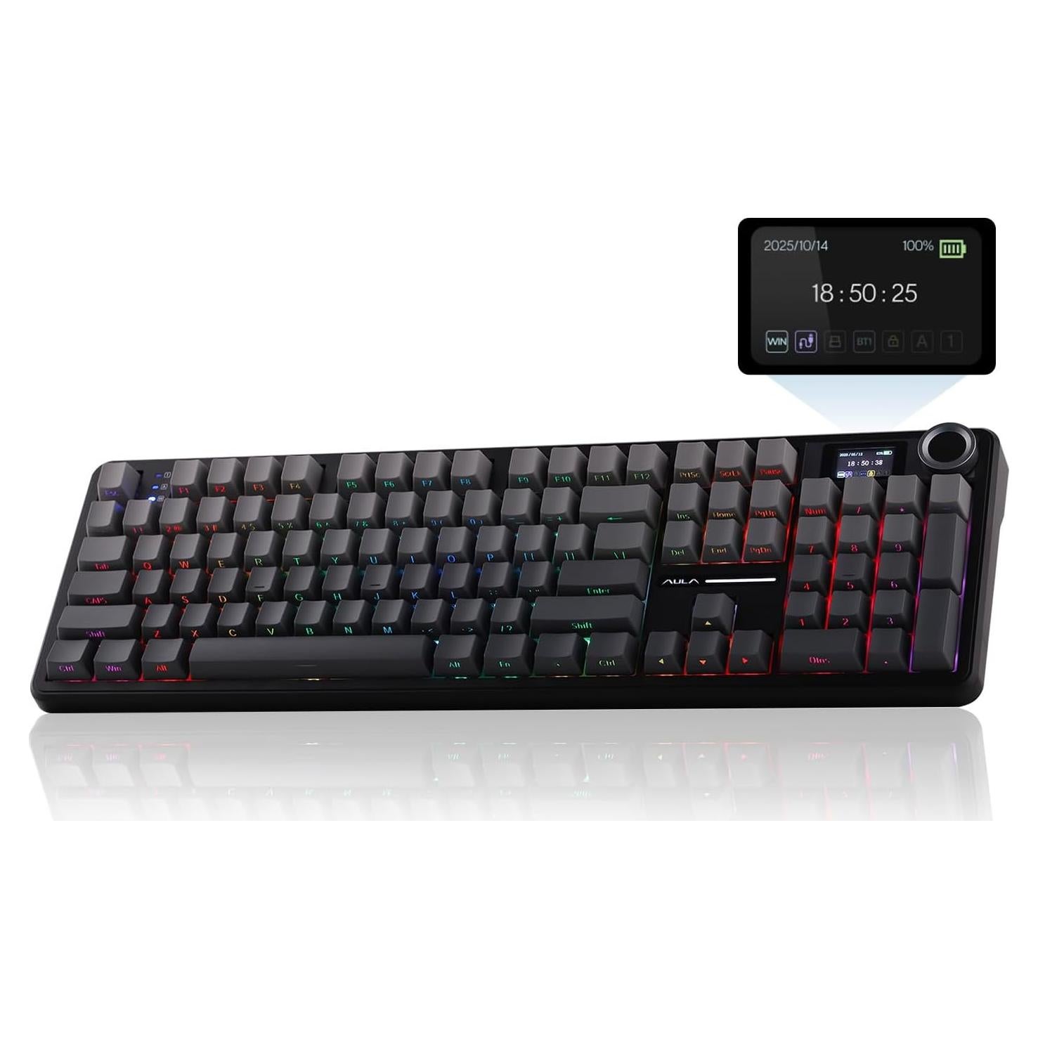 Teclado Gaming Inalámbrico EPOMAKER F108 PRO RGB 104 Teclas