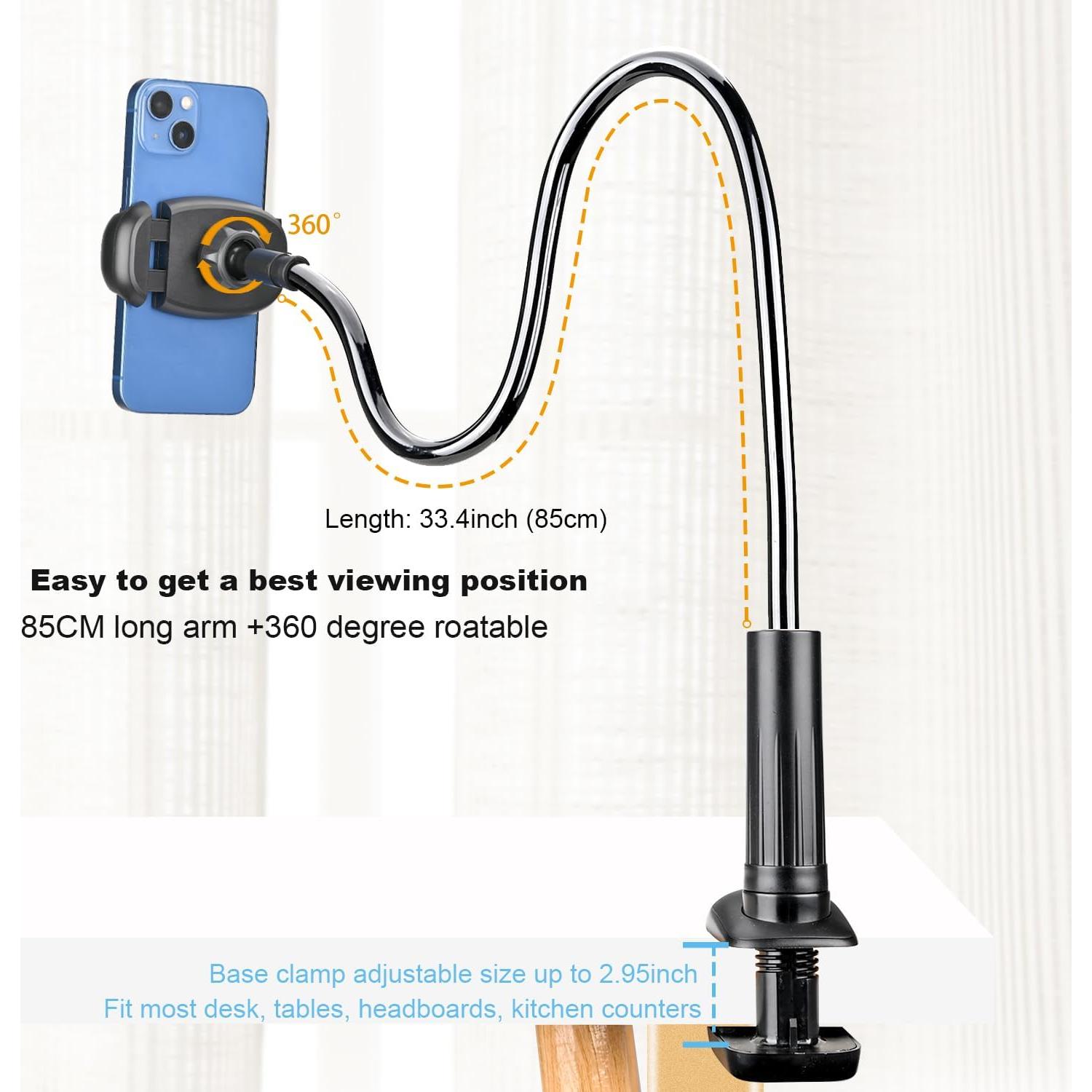 Soporte para Teléfono TONDA con Brazo Flexible 85 cm