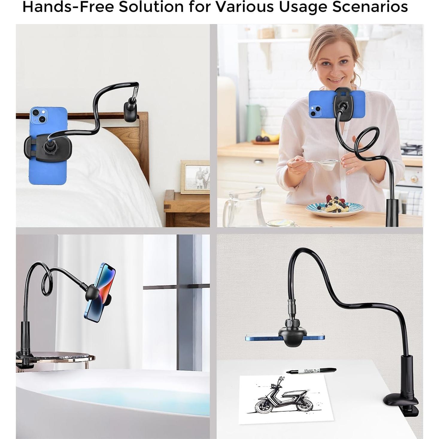 Soporte para Teléfono TONDA con Brazo Flexible 85 cm