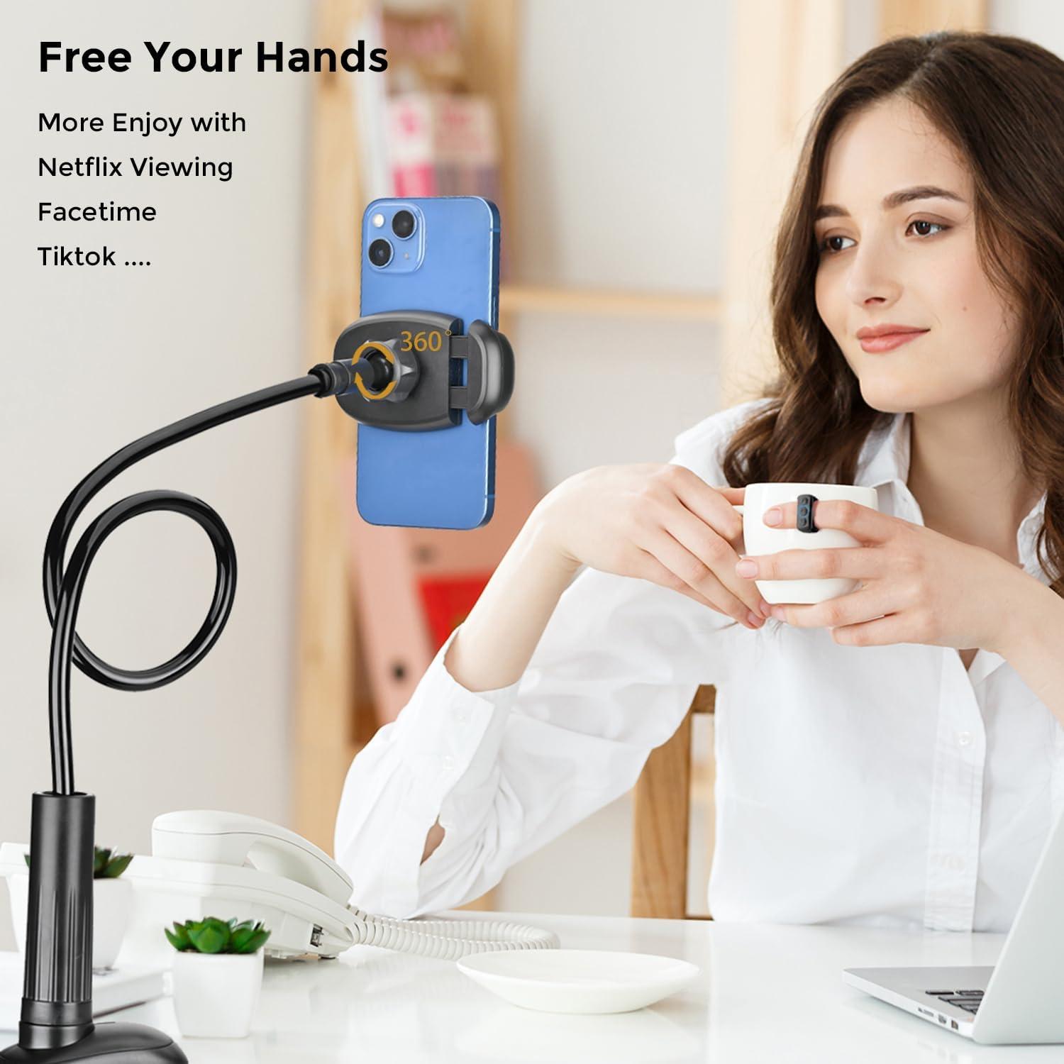 Soporte para Teléfono TONDA con Brazo Flexible 85 cm