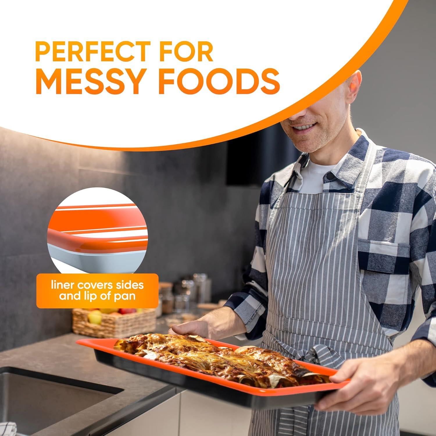 Forro de Silicona Antiadherente HIGHERHUMAN para Bandeja Media Hoja - Paquete de 2