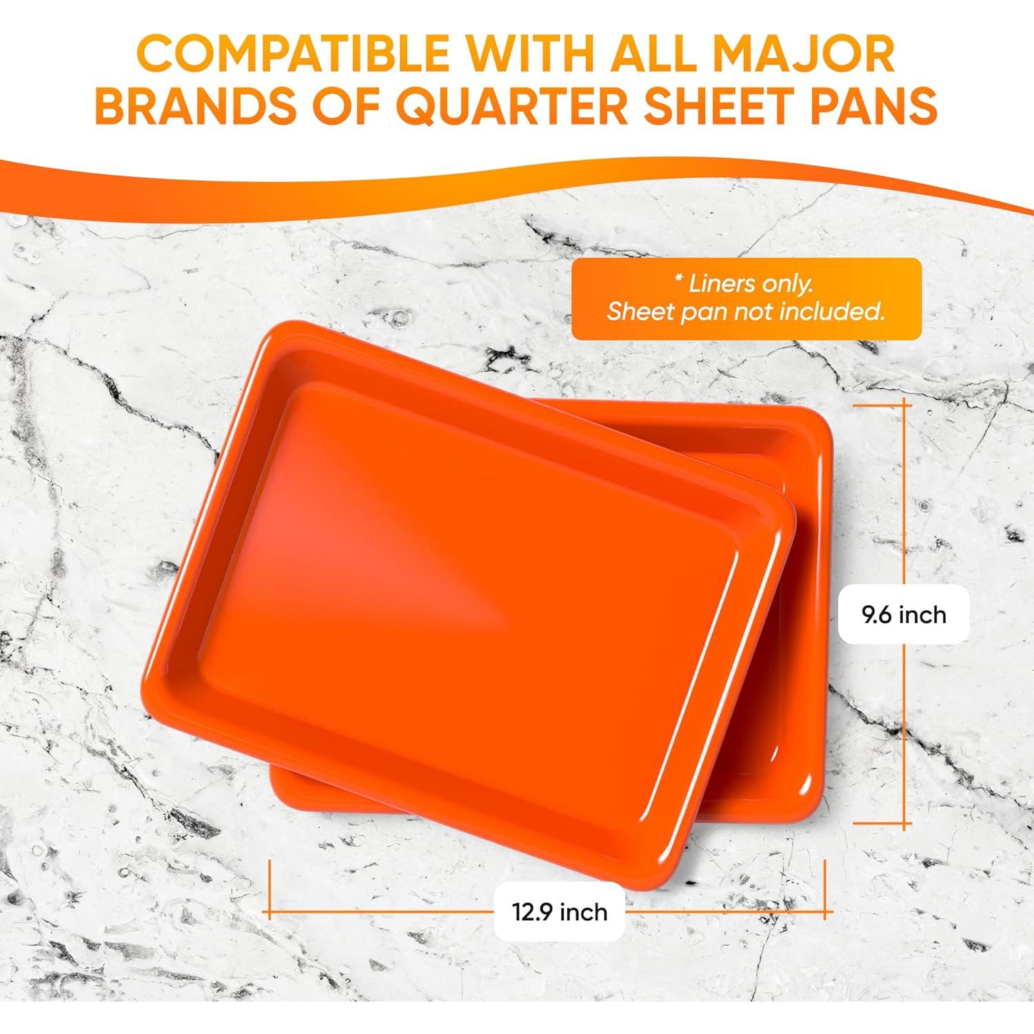 Forro de Silicona Antiadherente HIGHERHUMAN para Bandeja Media Hoja - Paquete de 2