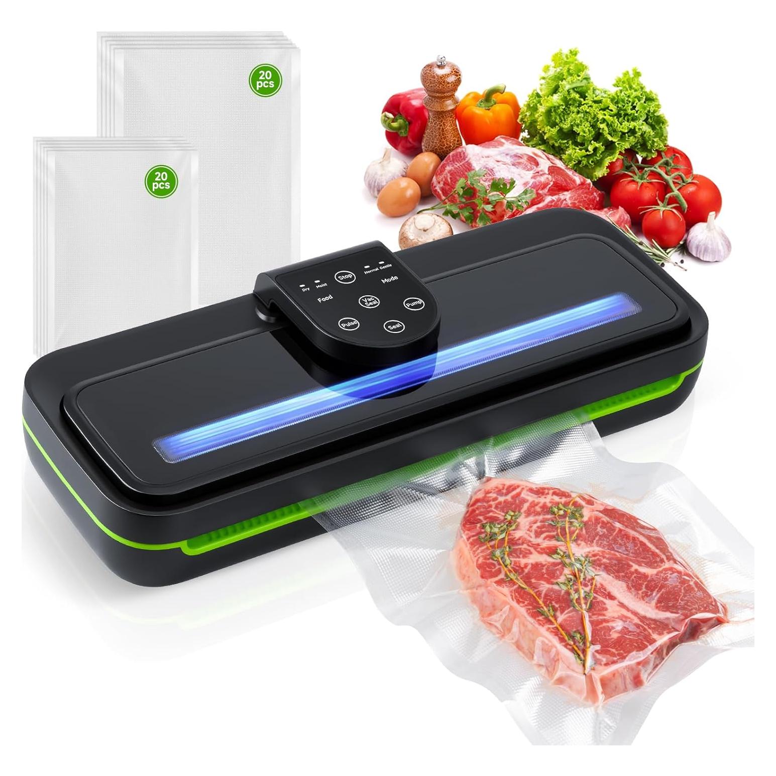 Sellador al Vacío Vixino TS con 40 Bolsas y Manguera 95Kpa