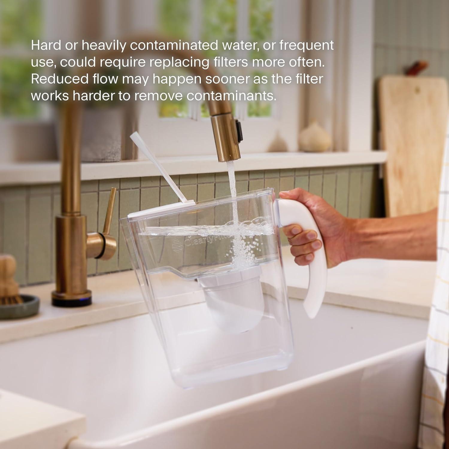 Jarra de Agua Filtrada Clearly con 1 Filtro - Modelo Actualizado