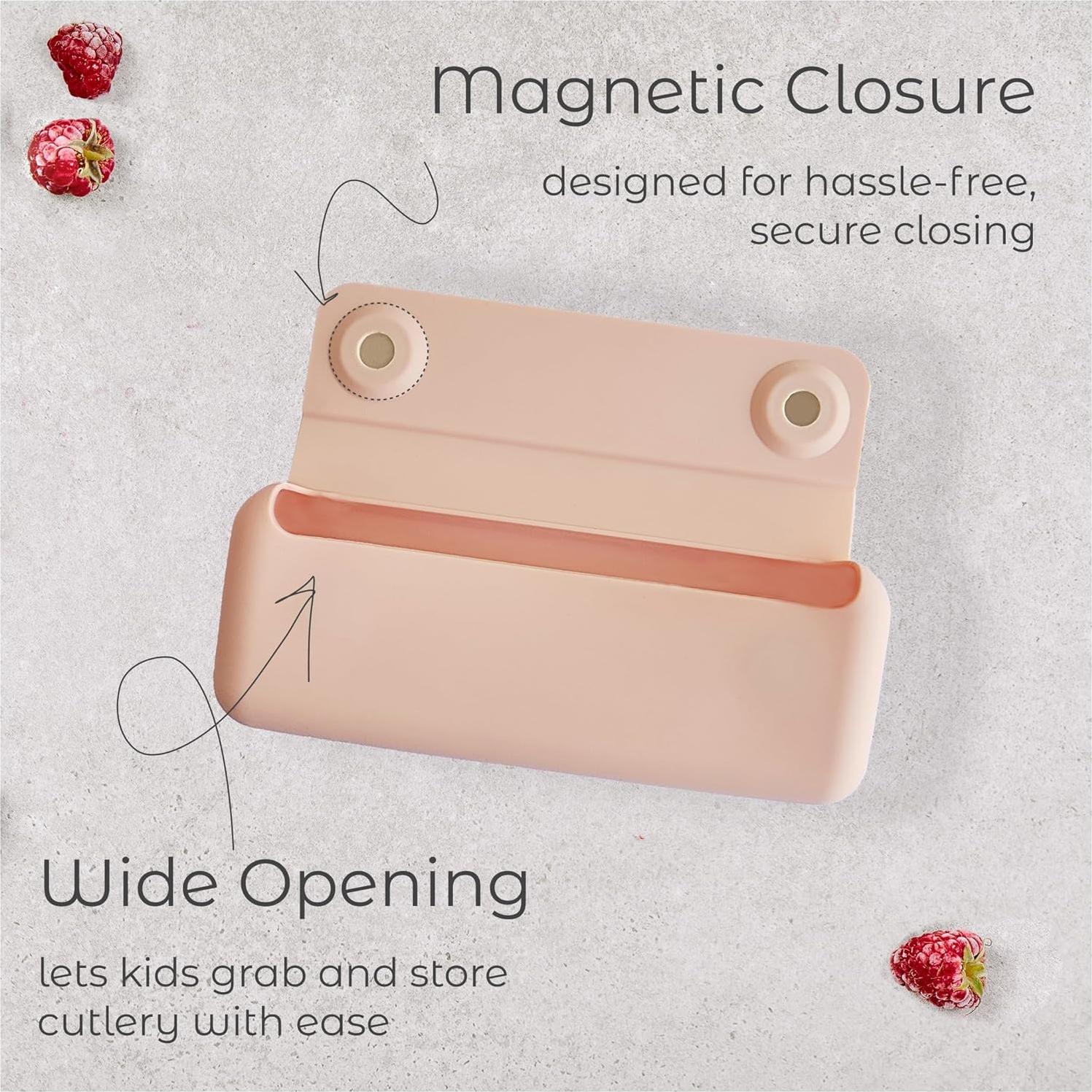 Juego de Utensilios para Niños ASOMIC Acero Inoxidable Rosa