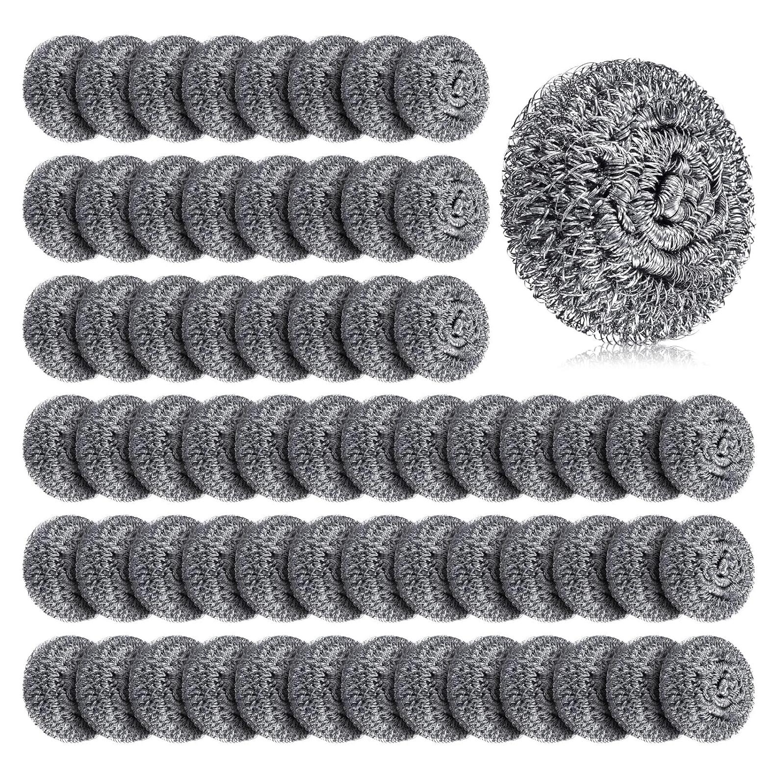 Estropajos de Acero Inoxidable Honeydak 150 Piezas 6.35cm