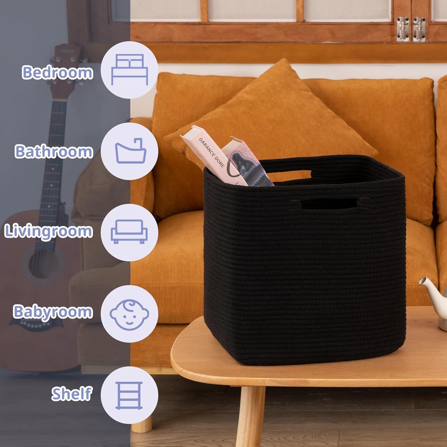 Cestas de Almacenamiento OIAHOMY 33x33 cm Plegables - 2 Piezas