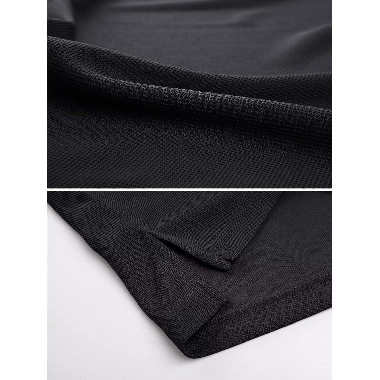 Men's Polo Shirt Quick Dry Performance Short Sleeve Tactical Shirts Pique Jersey Golf Shirt