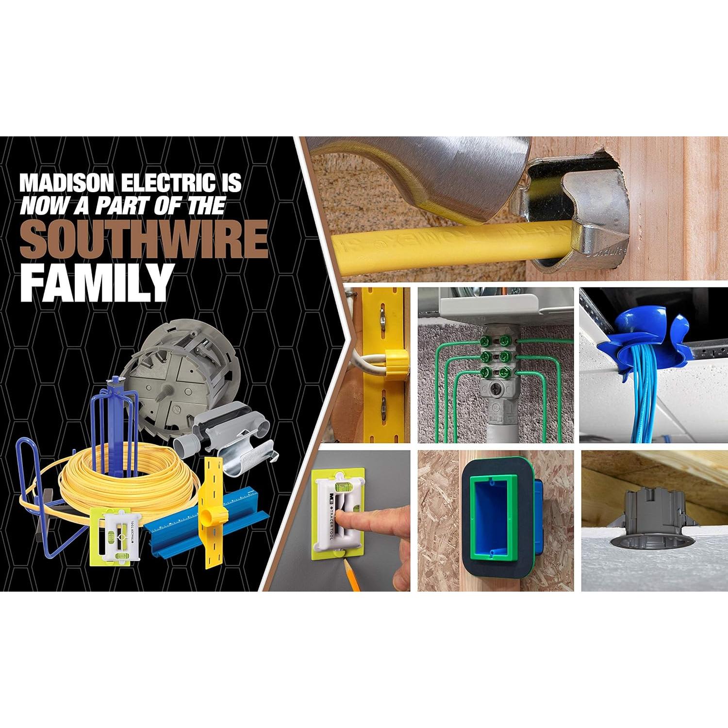 Caja Ajustable de Profundidad Southwire MSB1G4PK Gris 4 Unidades