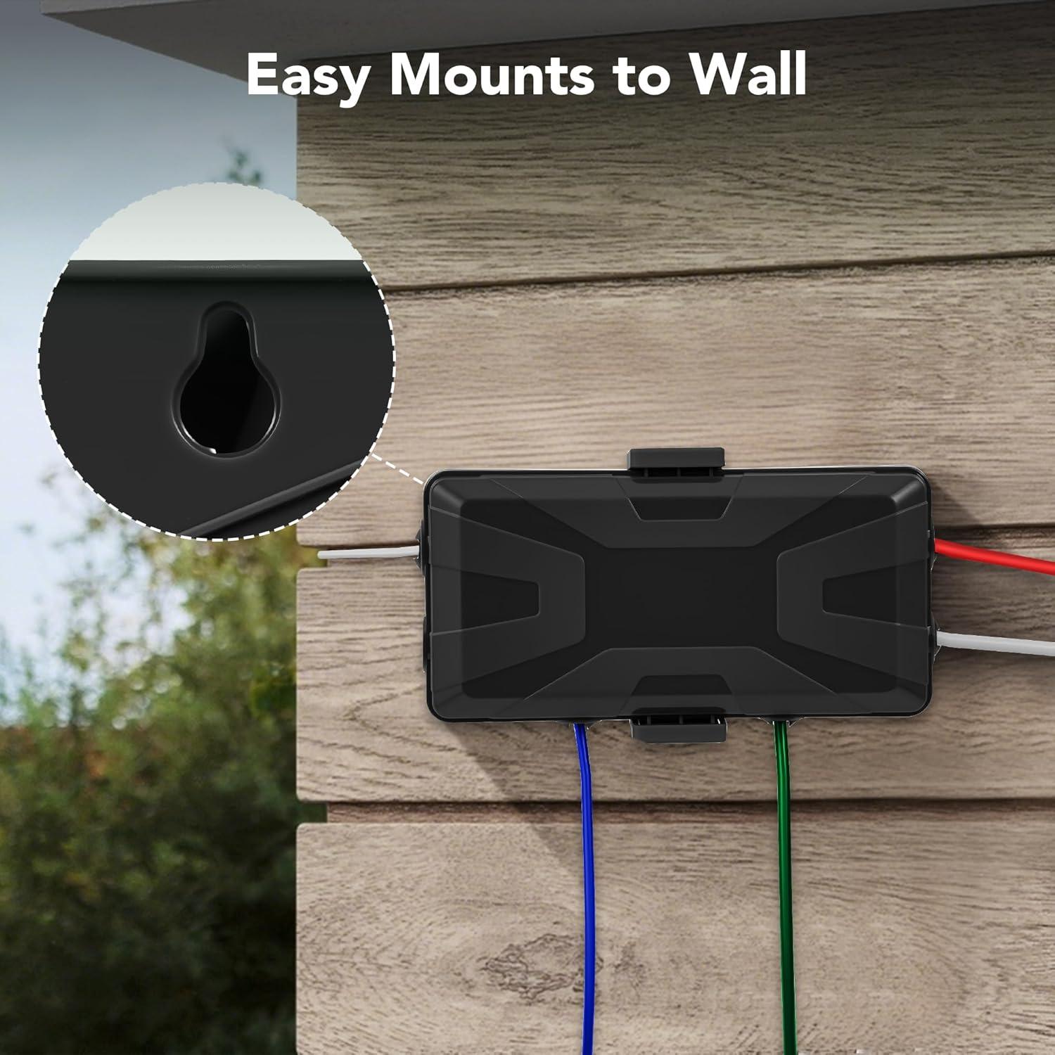 Caja Eléctrica Exterior IP54 Havenso Mediana y Pequeña Negra