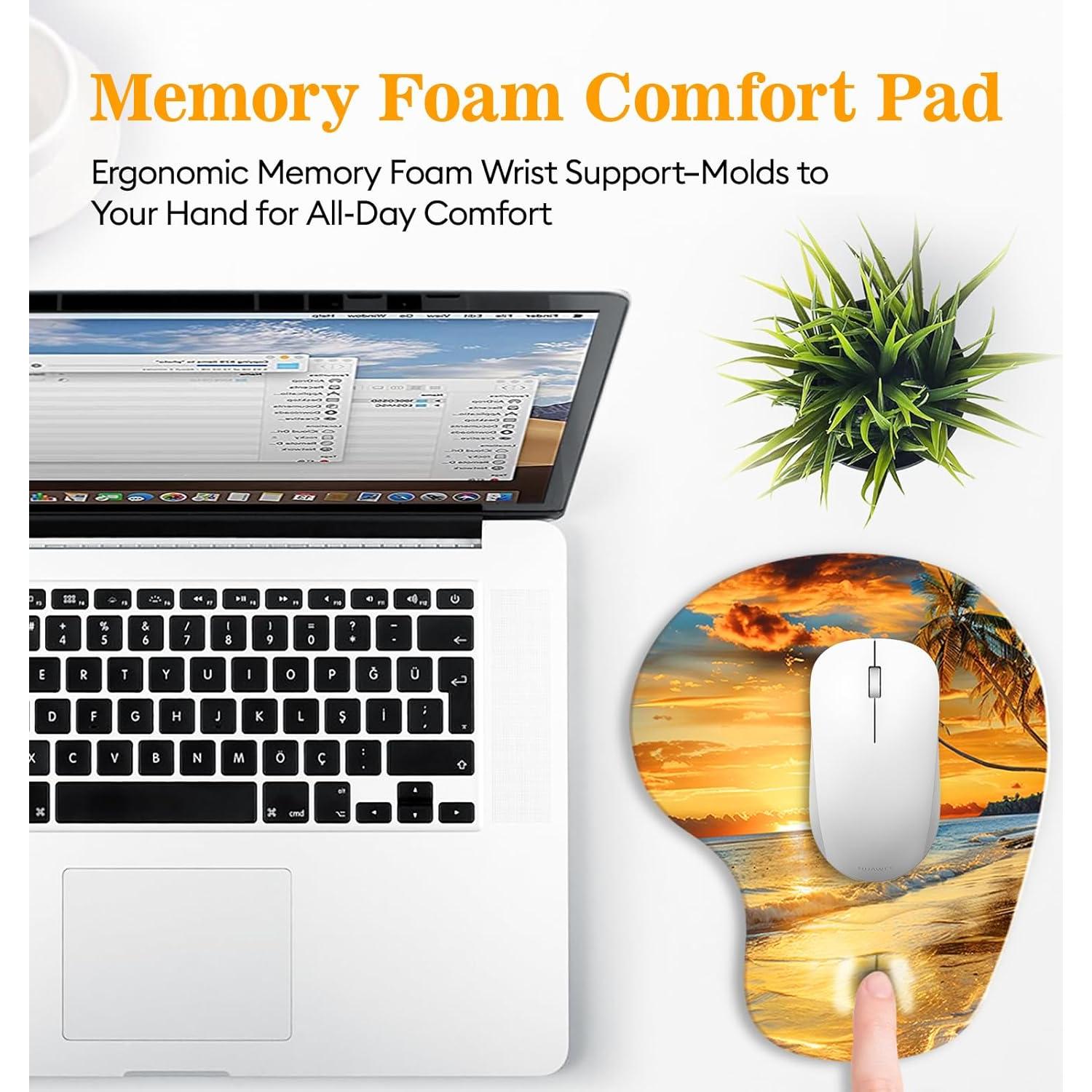 Alfombrilla de Ratón Ergonómica Zokifab con Reposamuñecas Gel