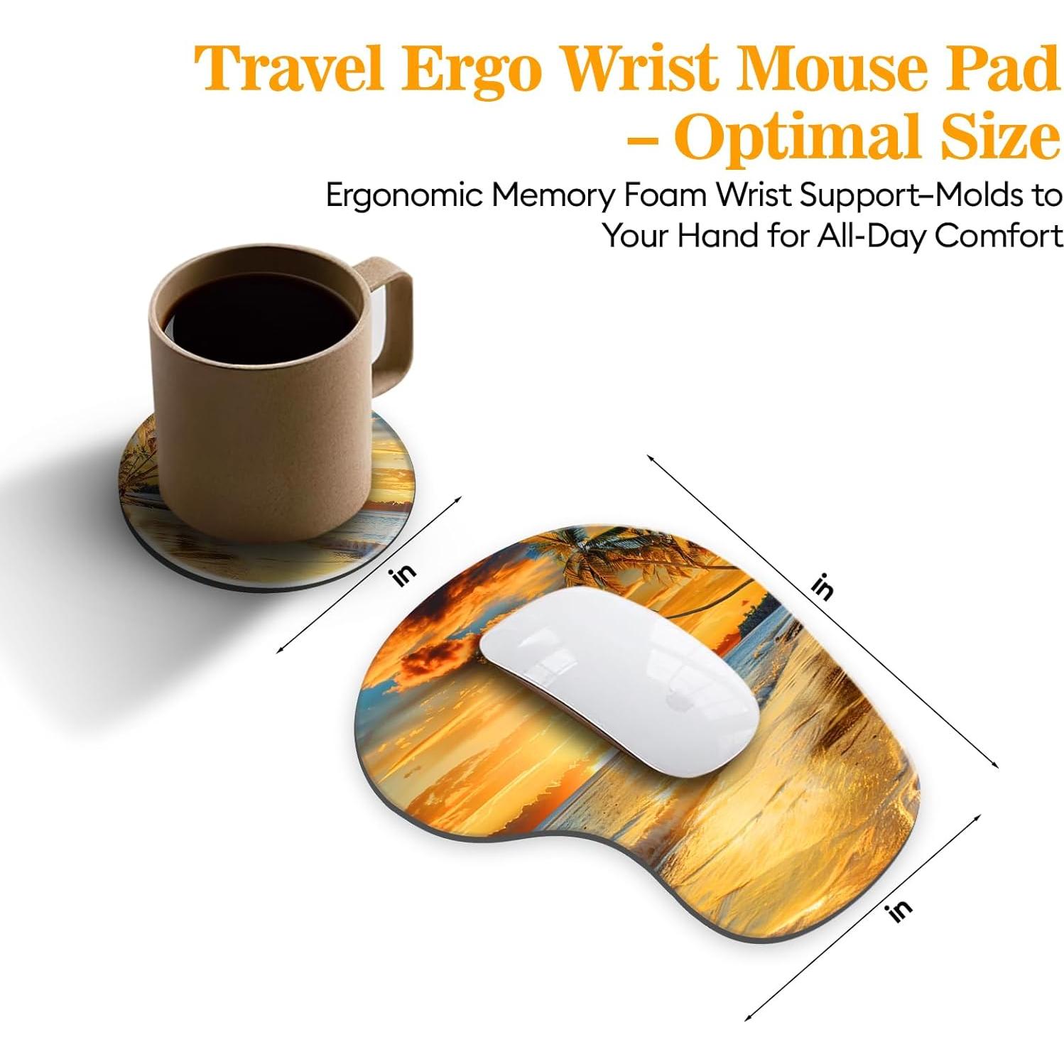 Alfombrilla de Ratón Ergonómica Zokifab con Reposamuñecas Gel