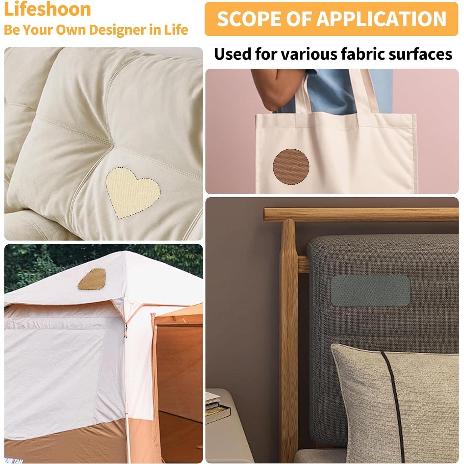 Parche Autoadhesivo de Lona Beige Lifeshoon 8.9x200.7 cm
