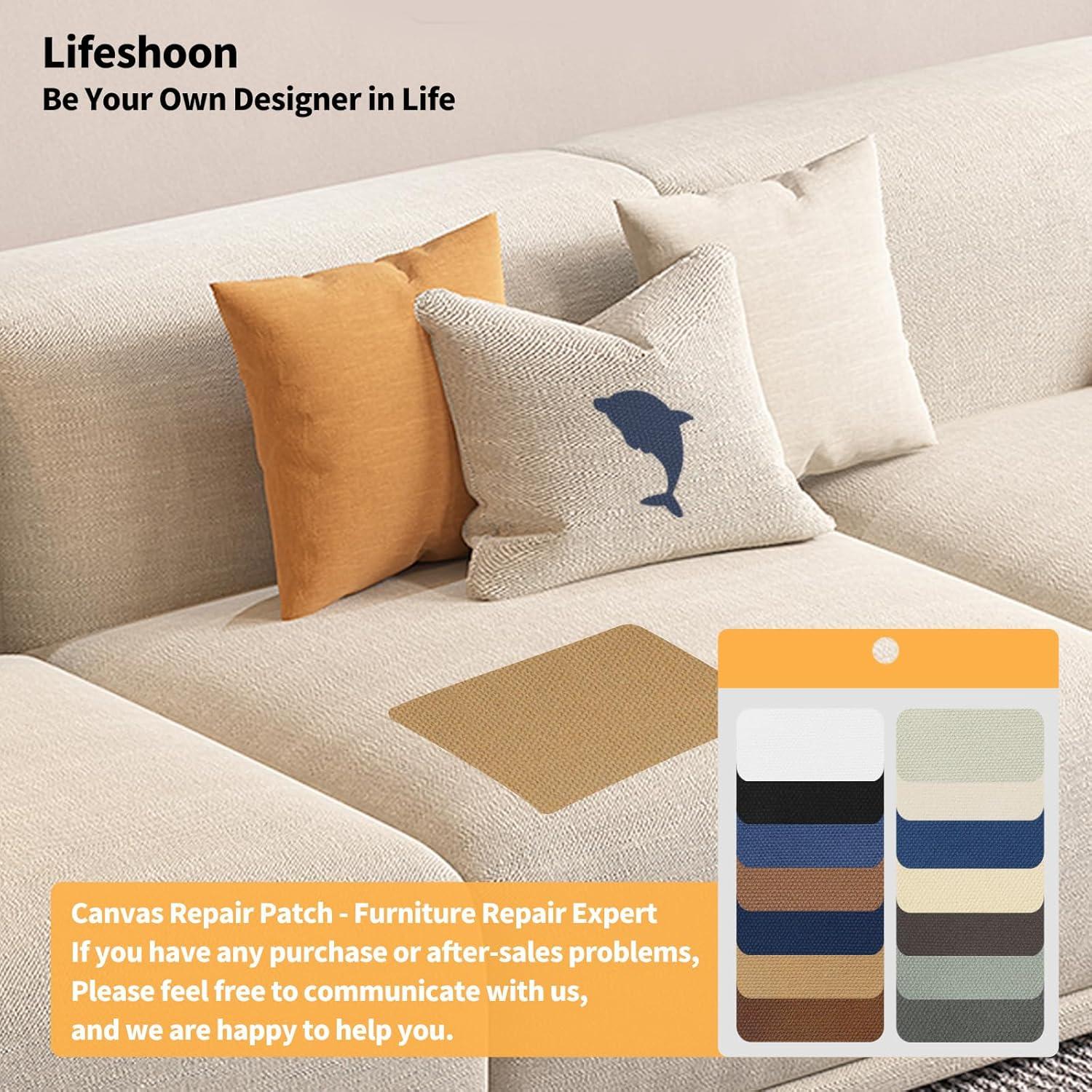 Parche Autoadhesivo de Lona Beige Lifeshoon 8.9x200.7 cm