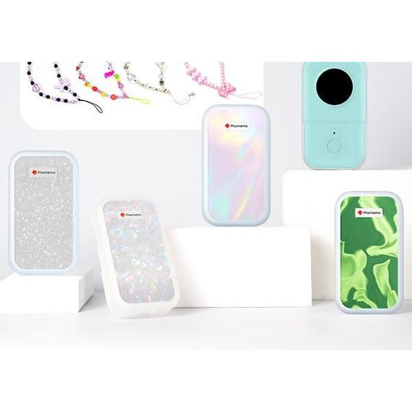 Funda de Silicona Verde Arrugada para Etiquetadora Phomemo D30