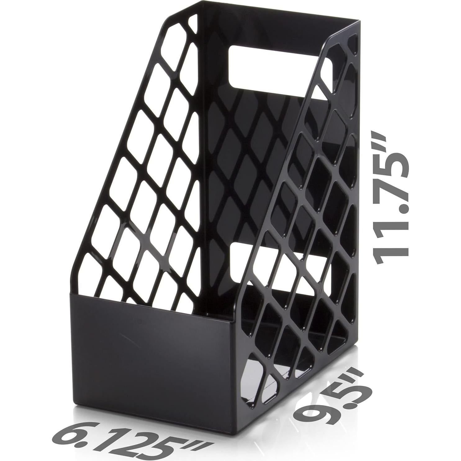 Archivo de Revistas Officemate Negro 6 Unidades 30.5x38.1x12.7 cm